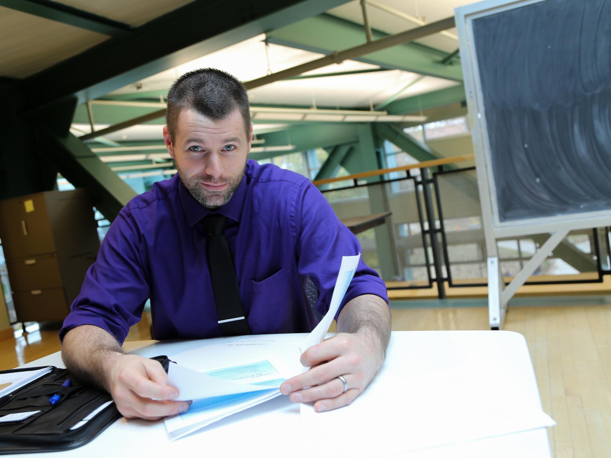 Jesse Suders will be one of the first students to graduate with a Master in Professional Studies in Geodesign from Penn State, a degree he is taking entirely online while balancing a full time job as a GIS Analyst.