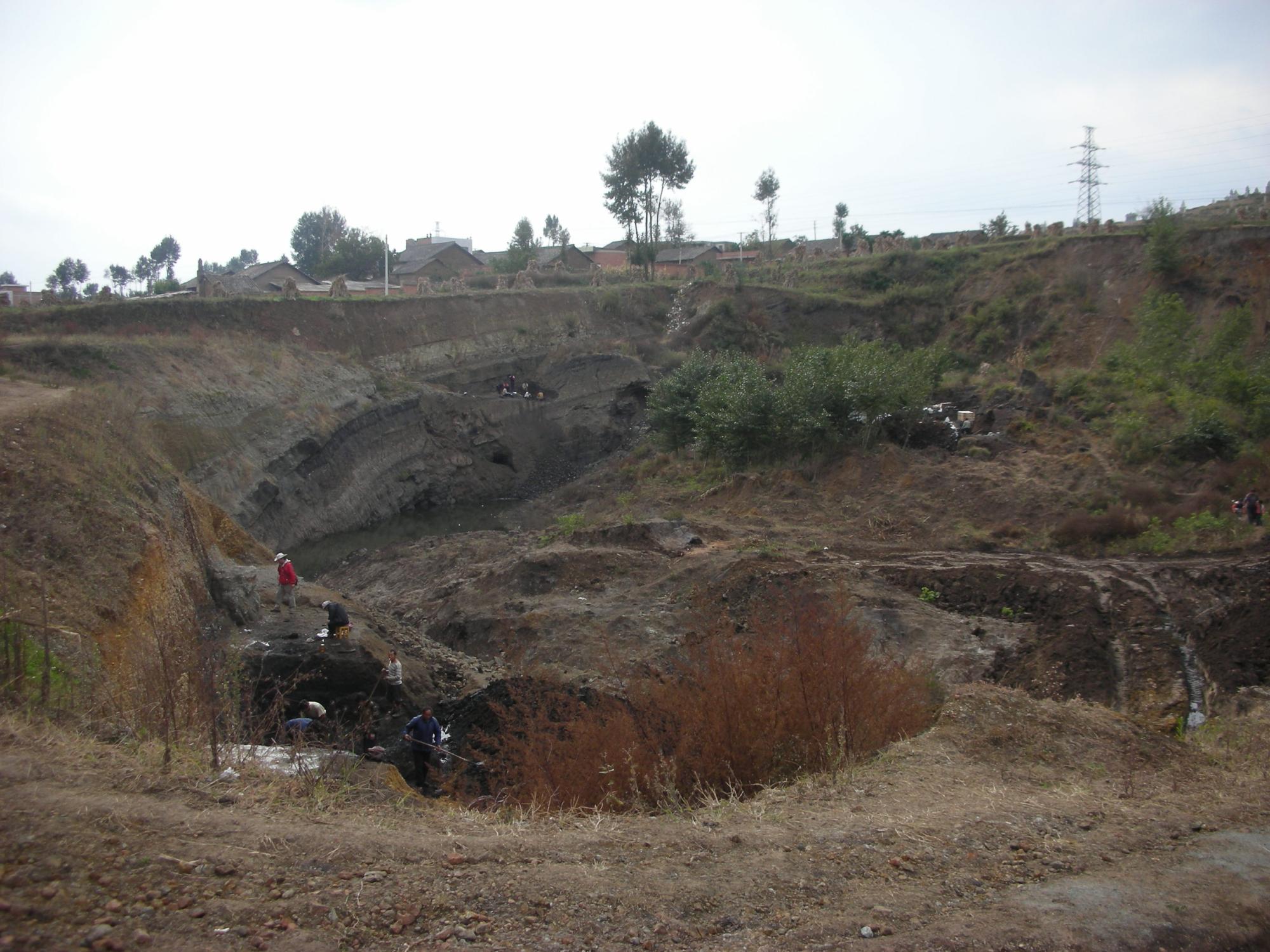 archaeological dig site