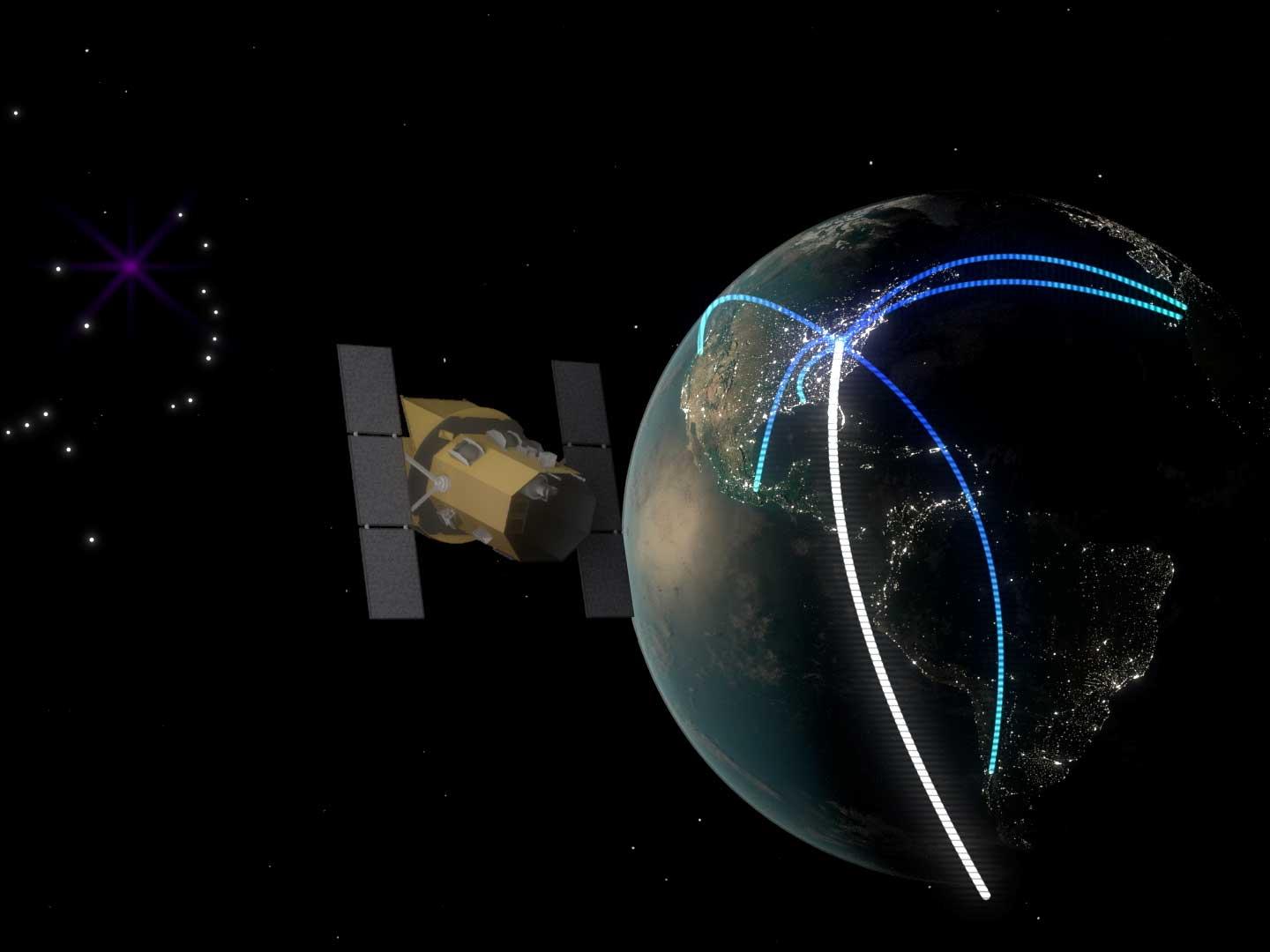 Astrophysical Multimessenger Observatory Network statellite in space