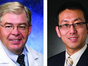 Kevin Alloway (left) and Nanyin Zhang (right) receive collaborative grant to study neural systems 