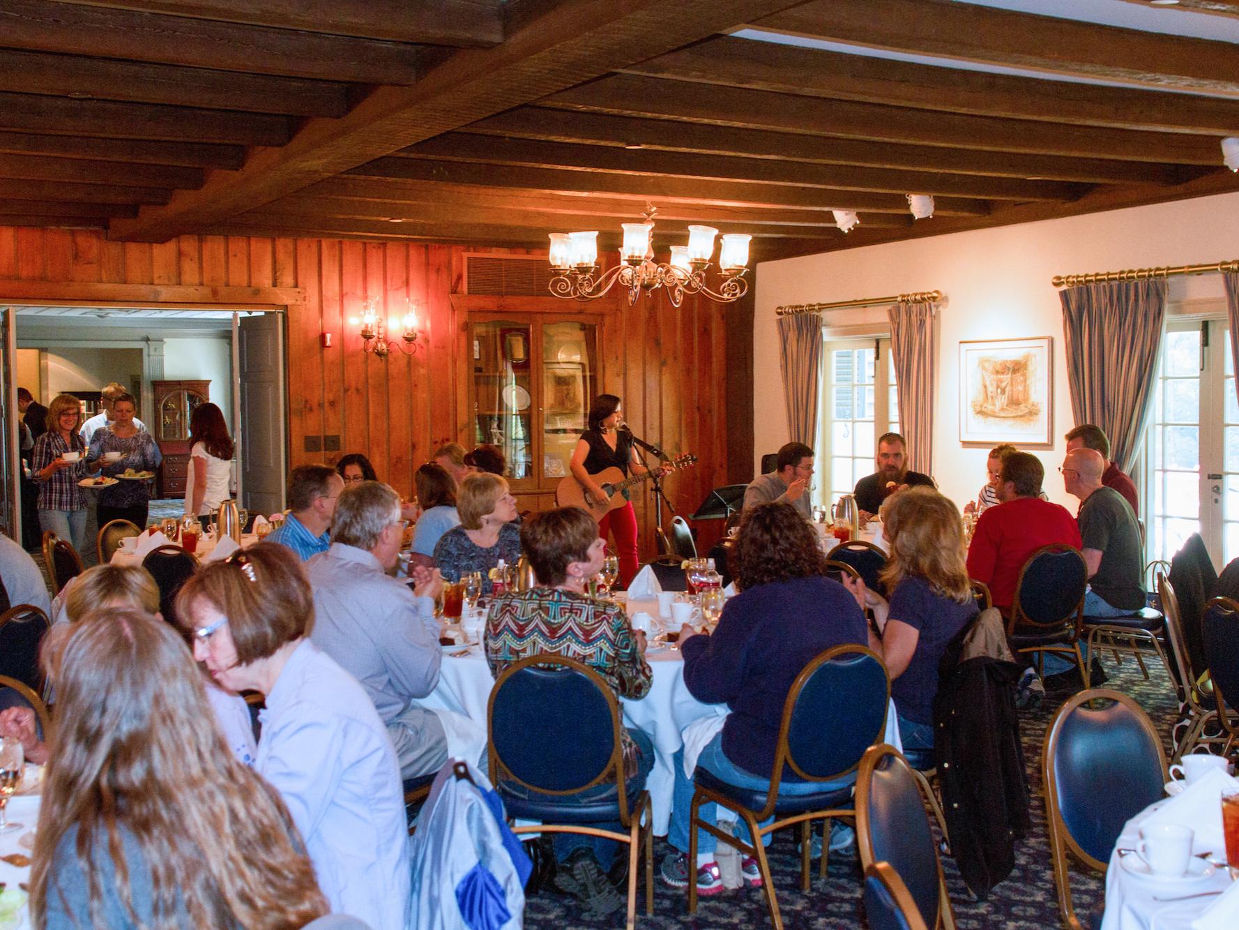Stephanie Swindle, Public Relations Specialist, performed during the luncheon. 