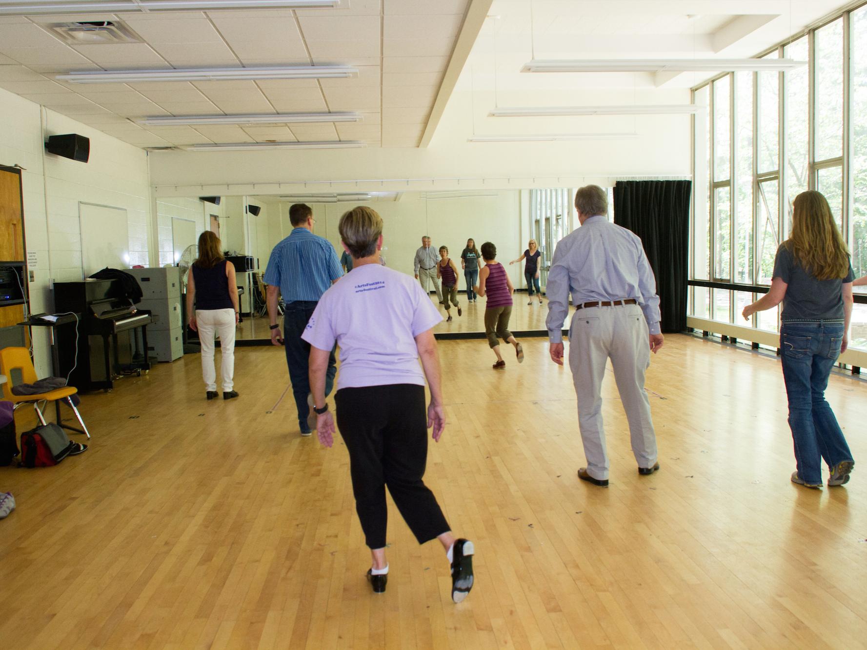Michele Dunleavy taught an Introduction to Tap Dancing course 