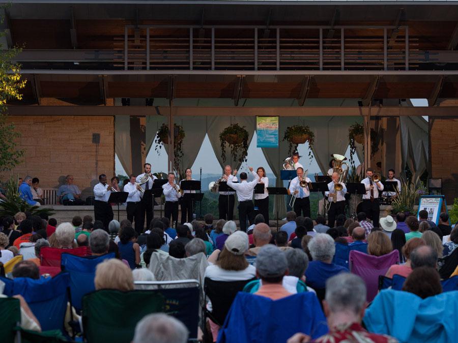 MPW Musicians playing at Music in the Gardens Brass 2014