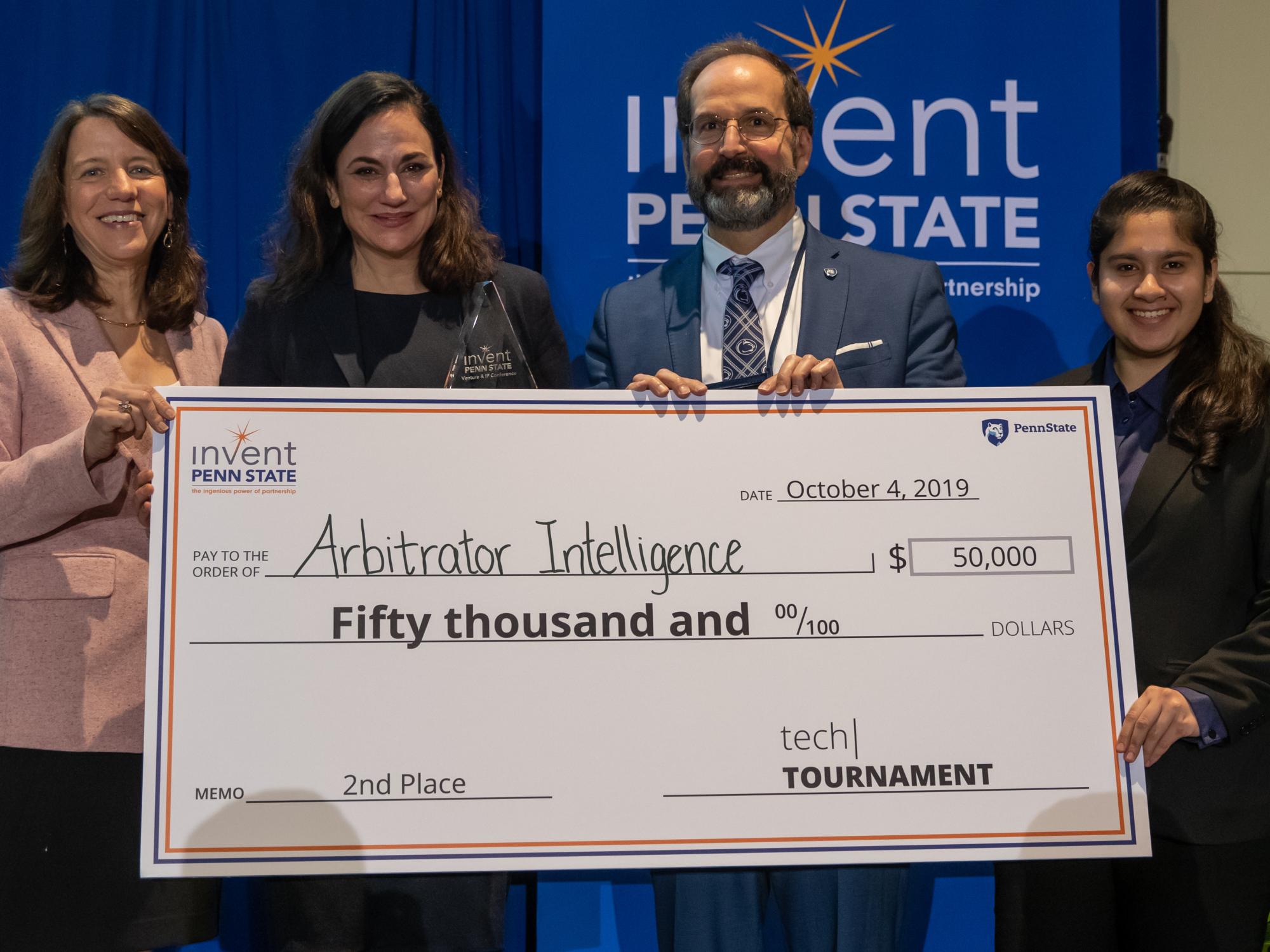 Arbitrator Intelligence wins $50,000