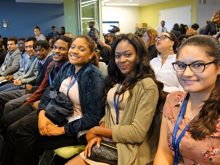 Berks Student Attendees at Aniyia Williams talk