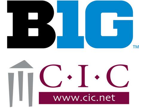 The logos of the Big 10 and the Committee on Institutional Cooperation 