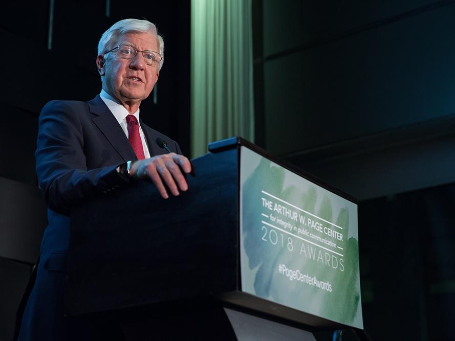 Bill George at the Page Center Awards