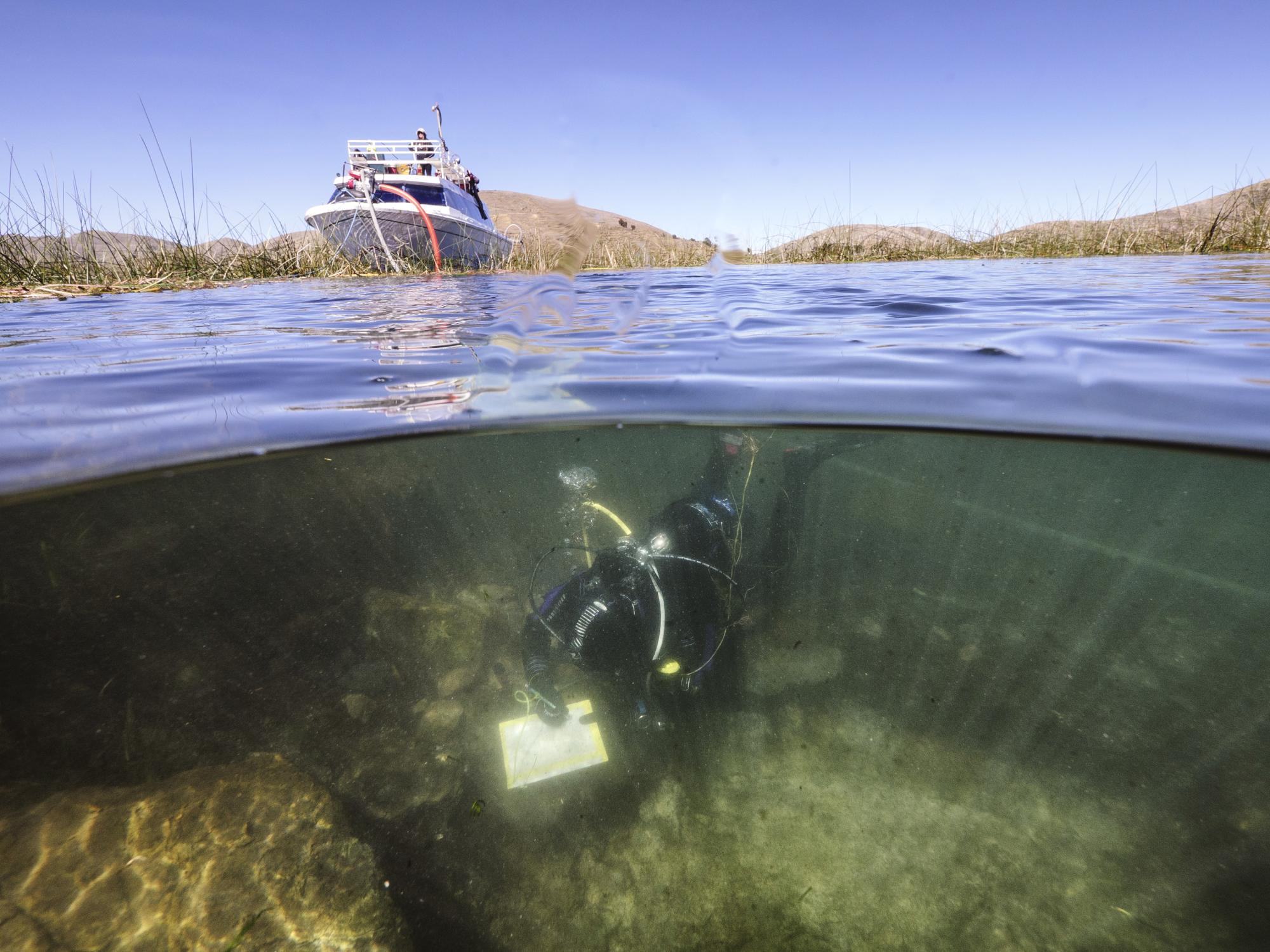 boat and underwater