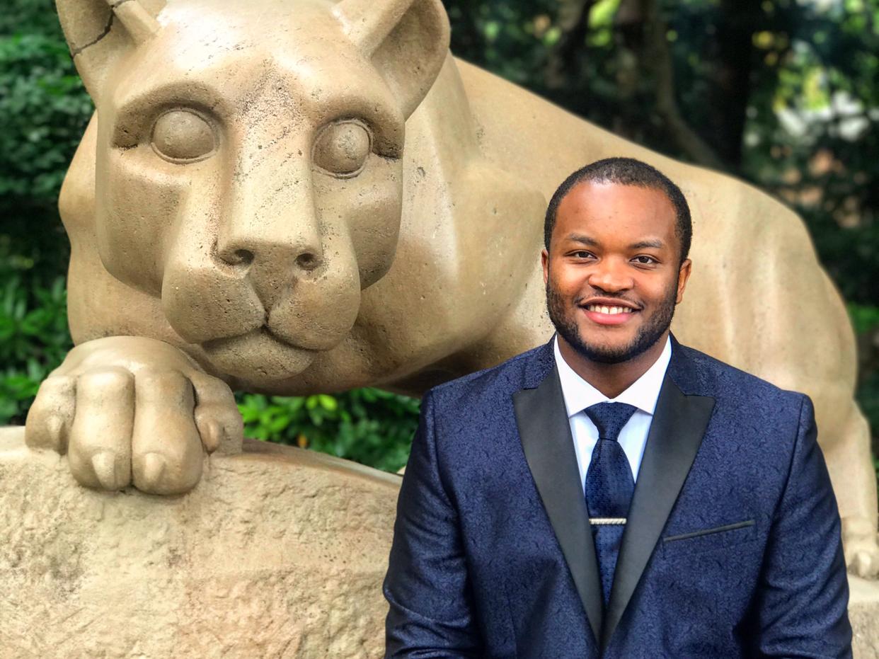 Brian Davis at the Lion Shrine