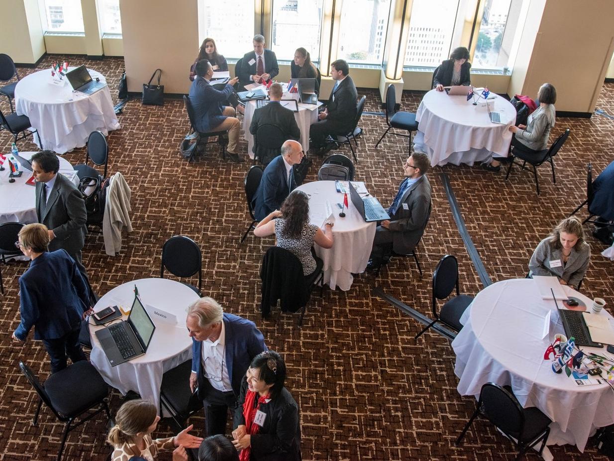 Photo showing Bringing the World to PA meetings in progress