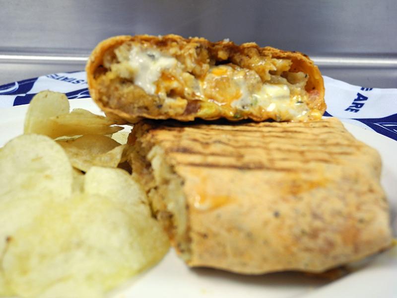 Buffalo chicken wrap