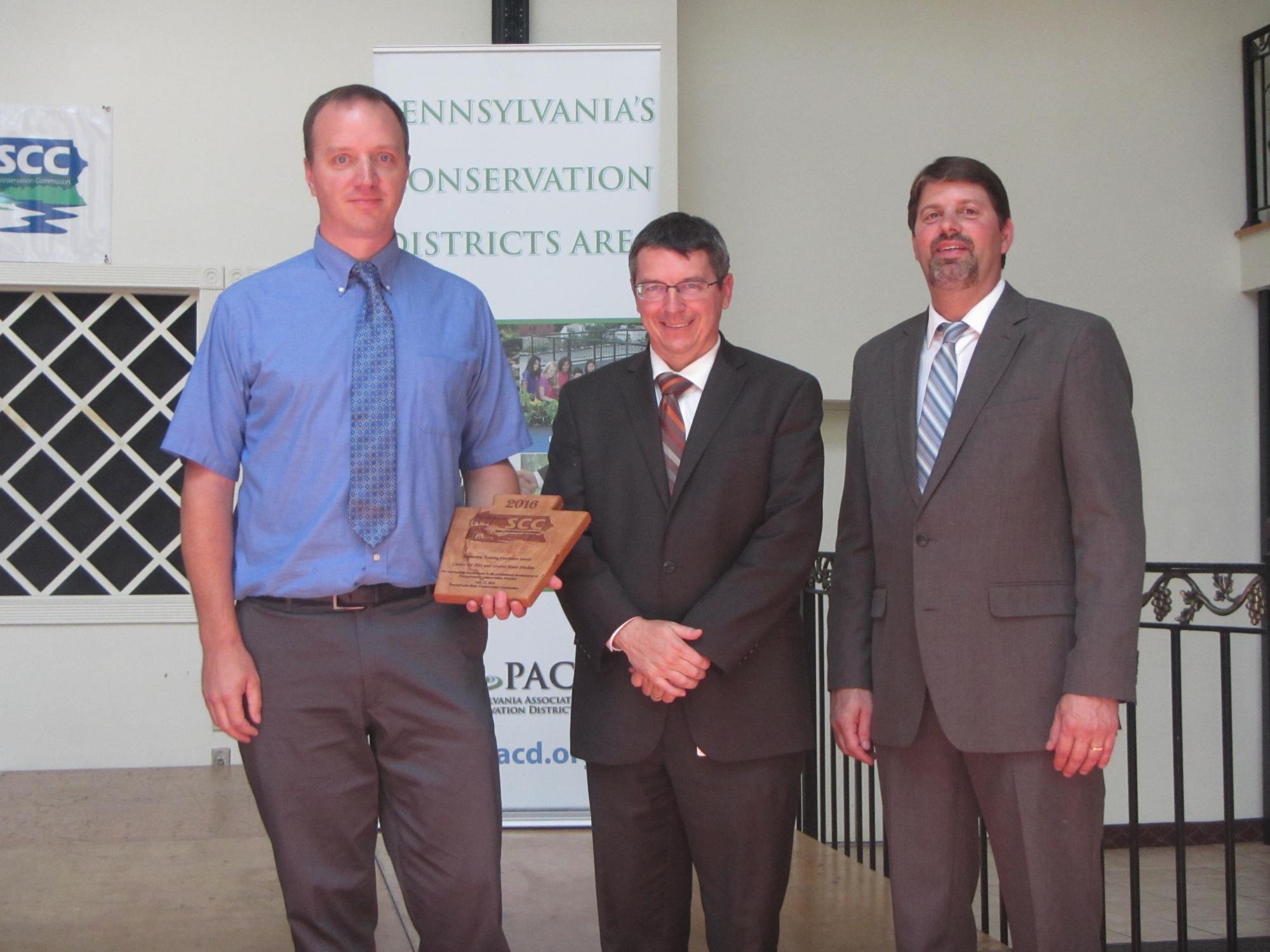 Center for Dirt and Gravel Road Studies 2016 Leadership Training Excellence Award