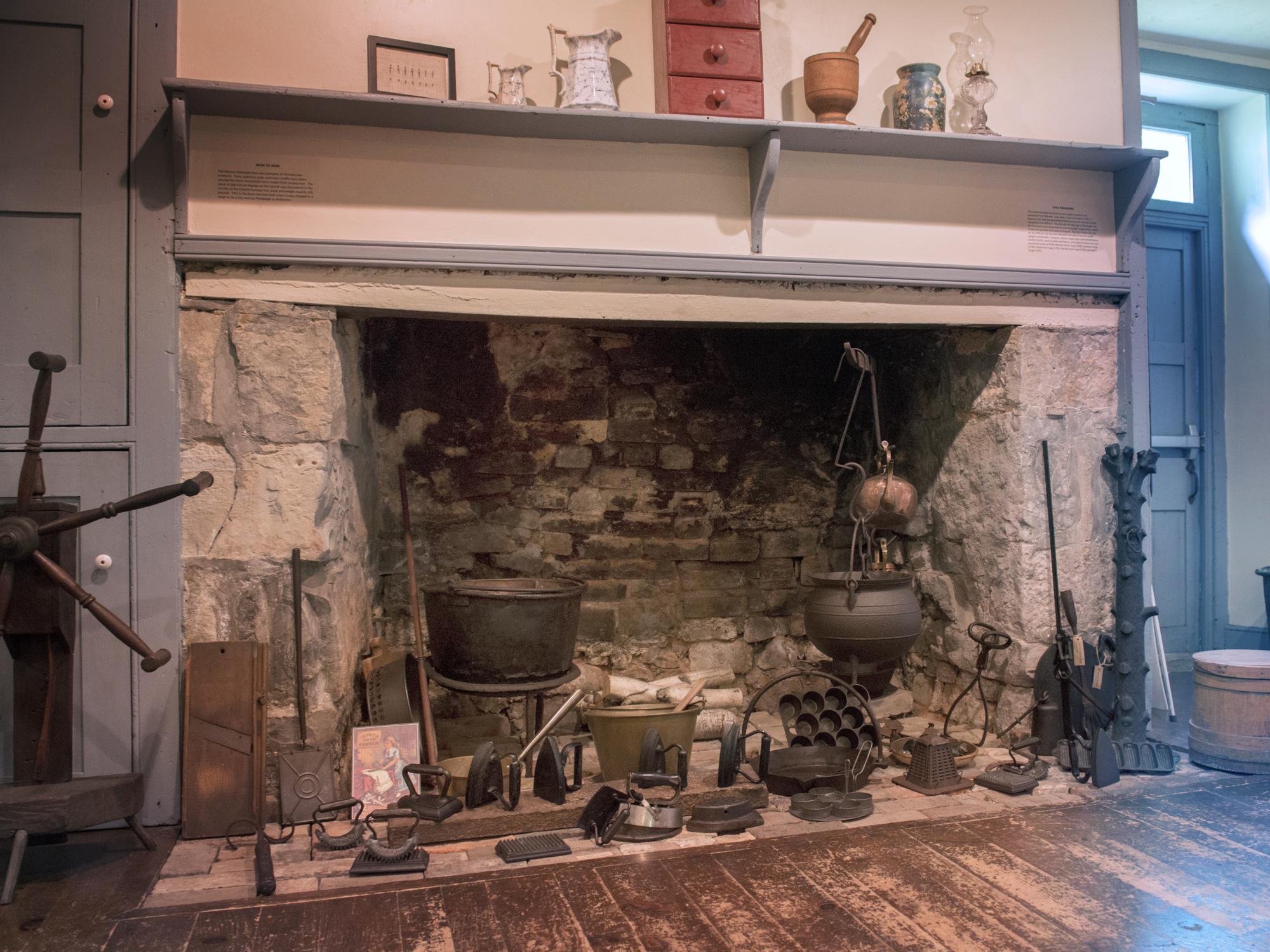 fireplace in original home