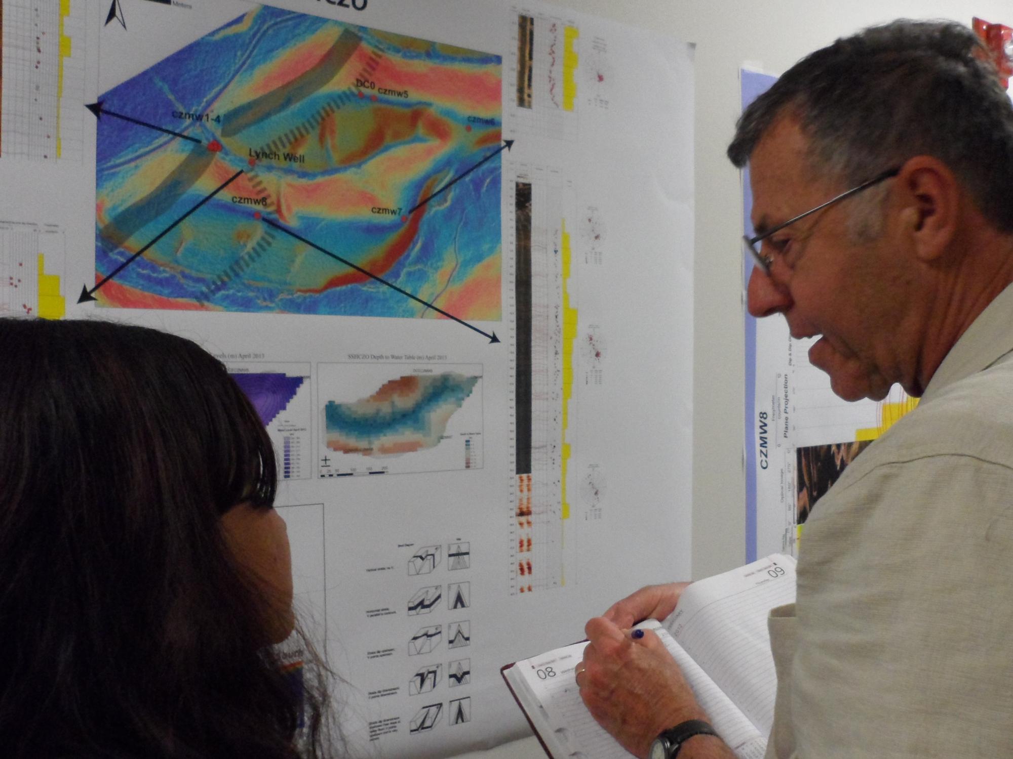 Penn State Geosciences Professor Rudy Slingerland at the recent Susquehanna Shale Hills Critical Zone Observatory meeting.