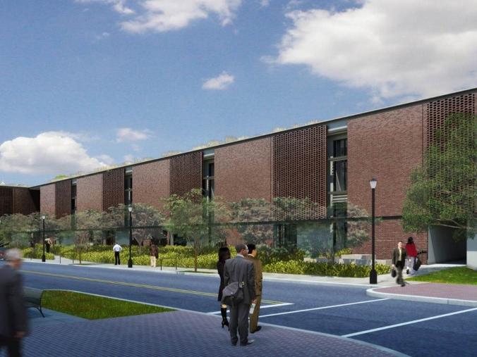 An artist's rendering of the Center for Building Energy Education and Innovation.