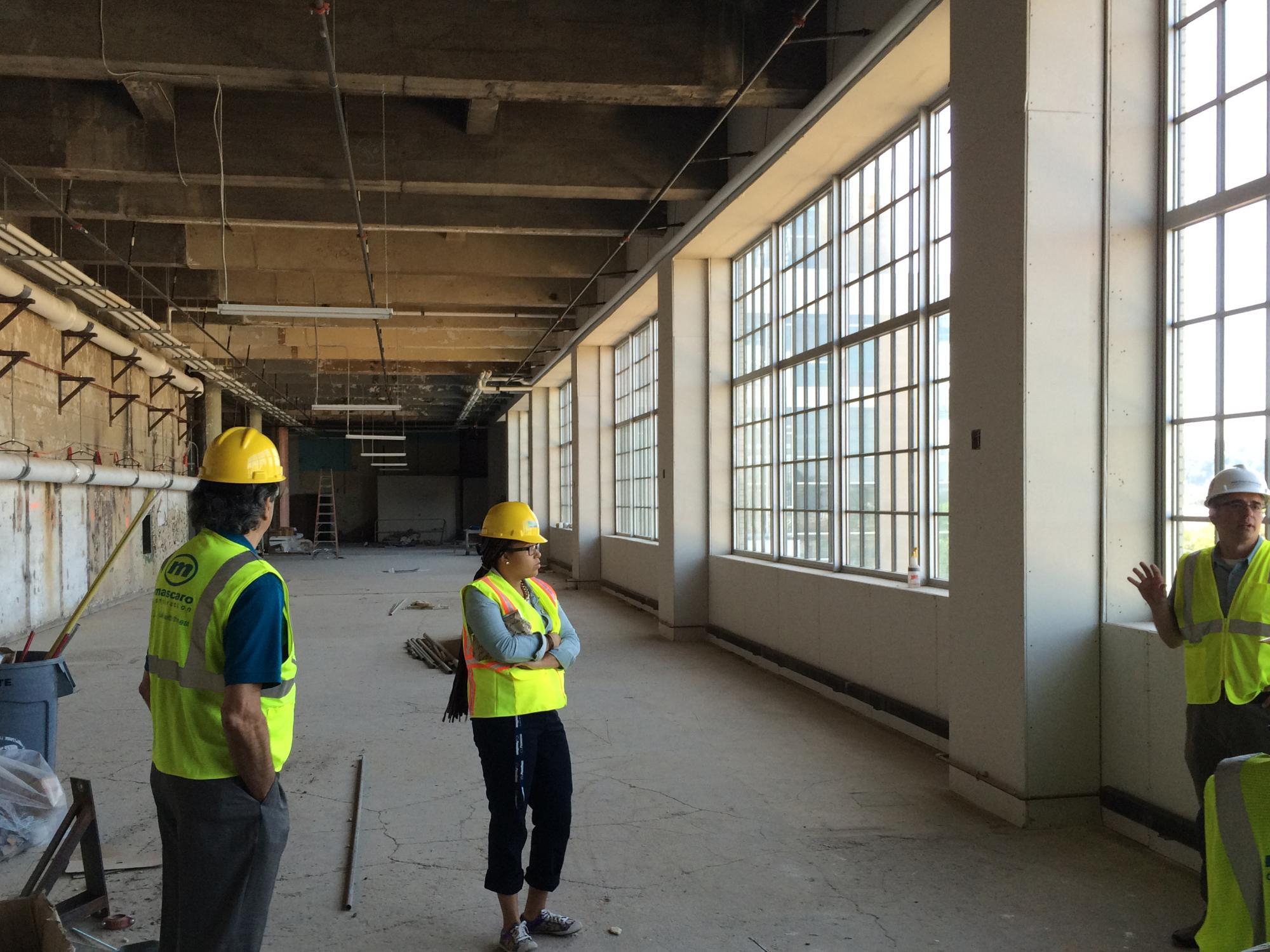 Long view of what will be the new Penn State Center offices