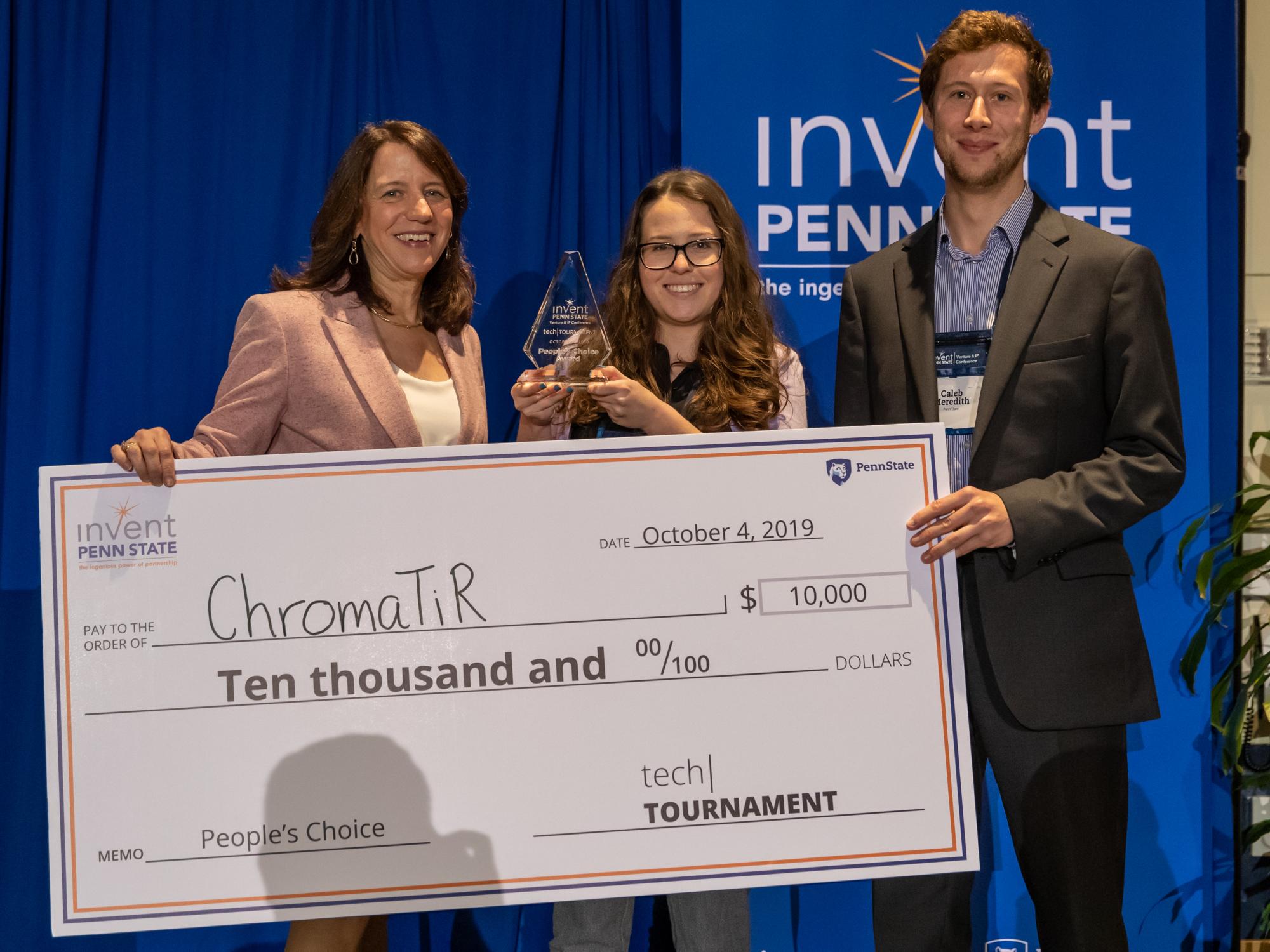 ChromaTiR was the People's Choice Award and $10,000 winner