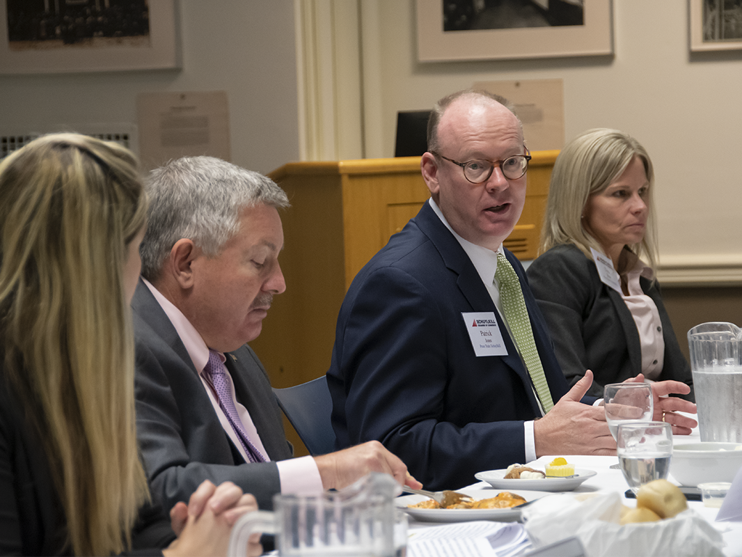 Chancellor Jones at the Schuylkill Chamber of Commerce luncheon.