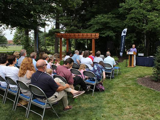 Creager Memorial Garden crowd