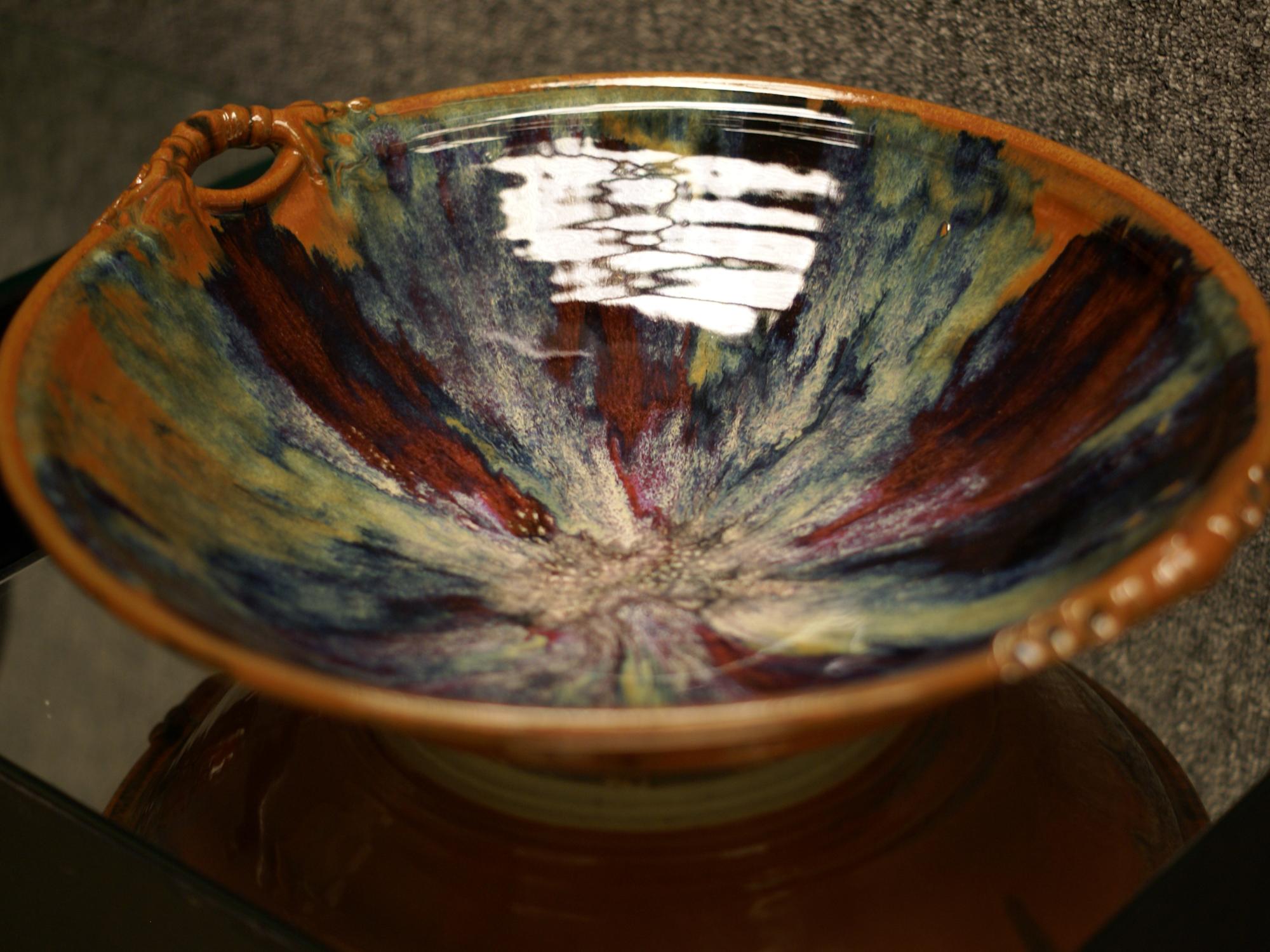 "Multi Color Bowl" stoneware by Ed Zembruski
