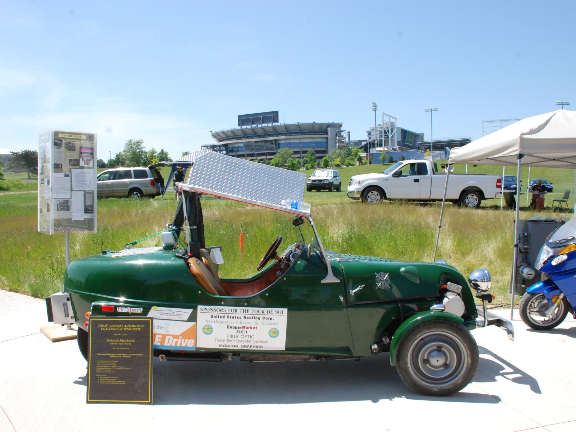 Electric-powered car display