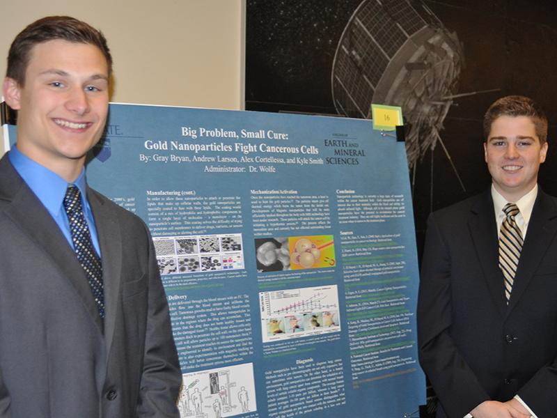 Alex Cortellessa and Kyle Smith presented poster.