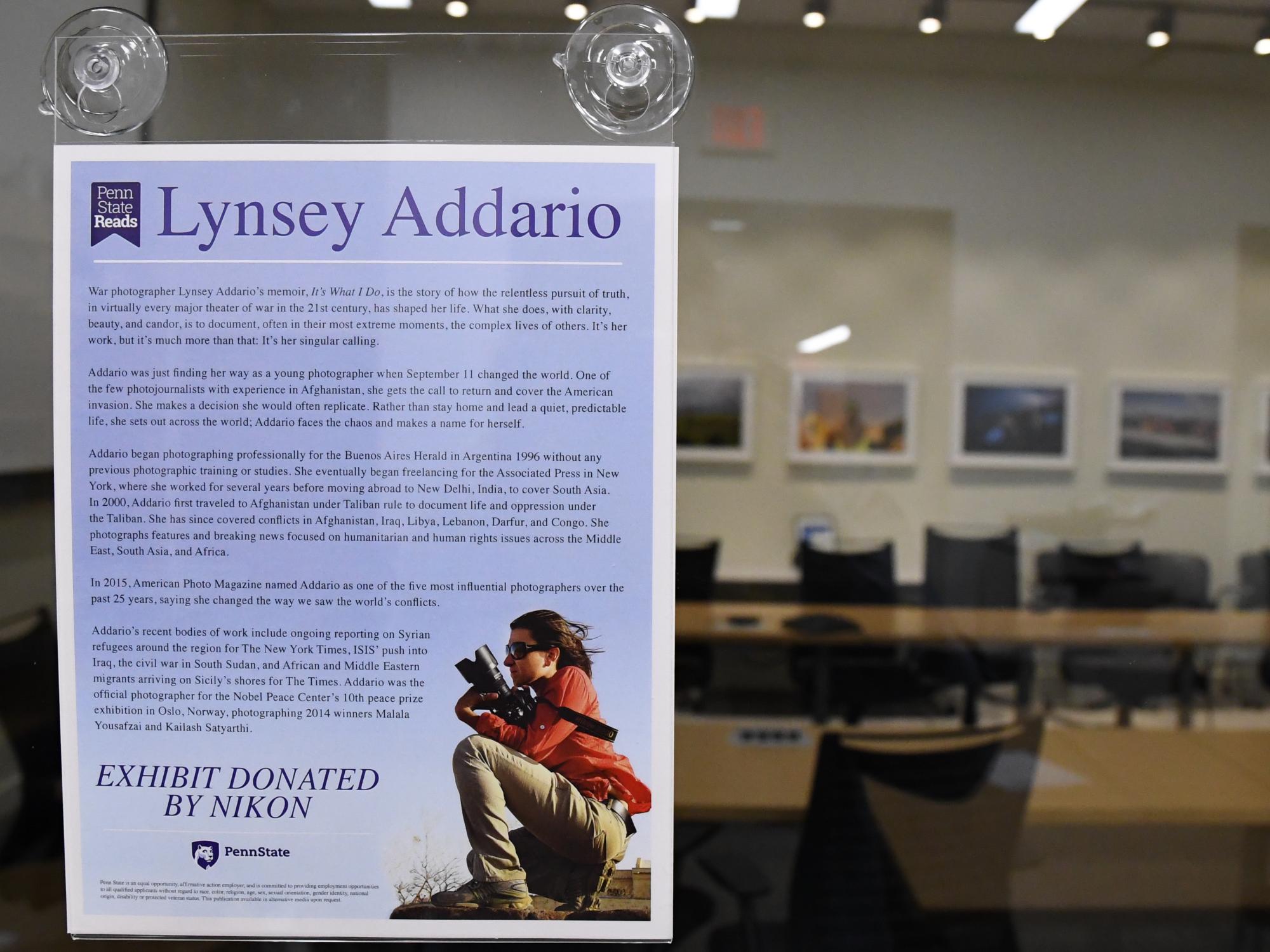 Addario exhibition information