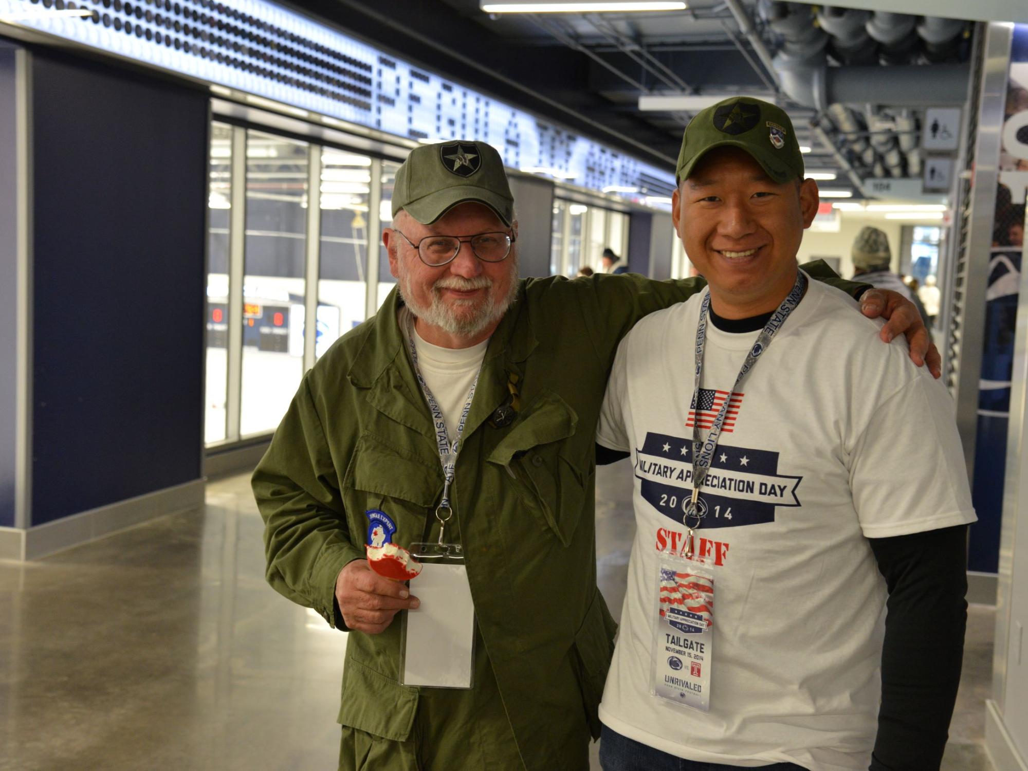 Stan Aungst at the Military Appreciation Tailgate