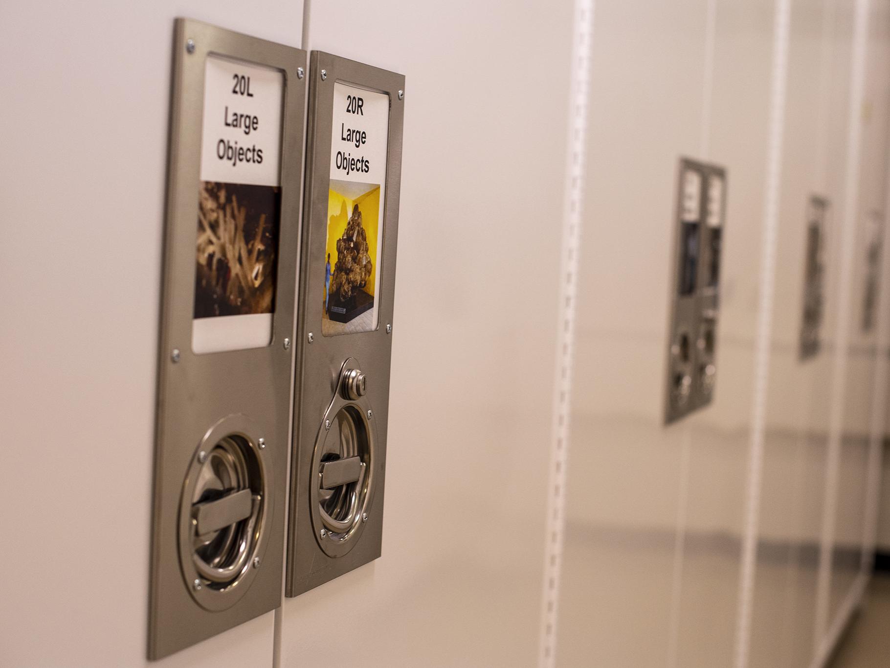 Using grants from the Institute for Museum and Library Services, the EMS Museum & Art Gallery obtained storage units for much of its collection.