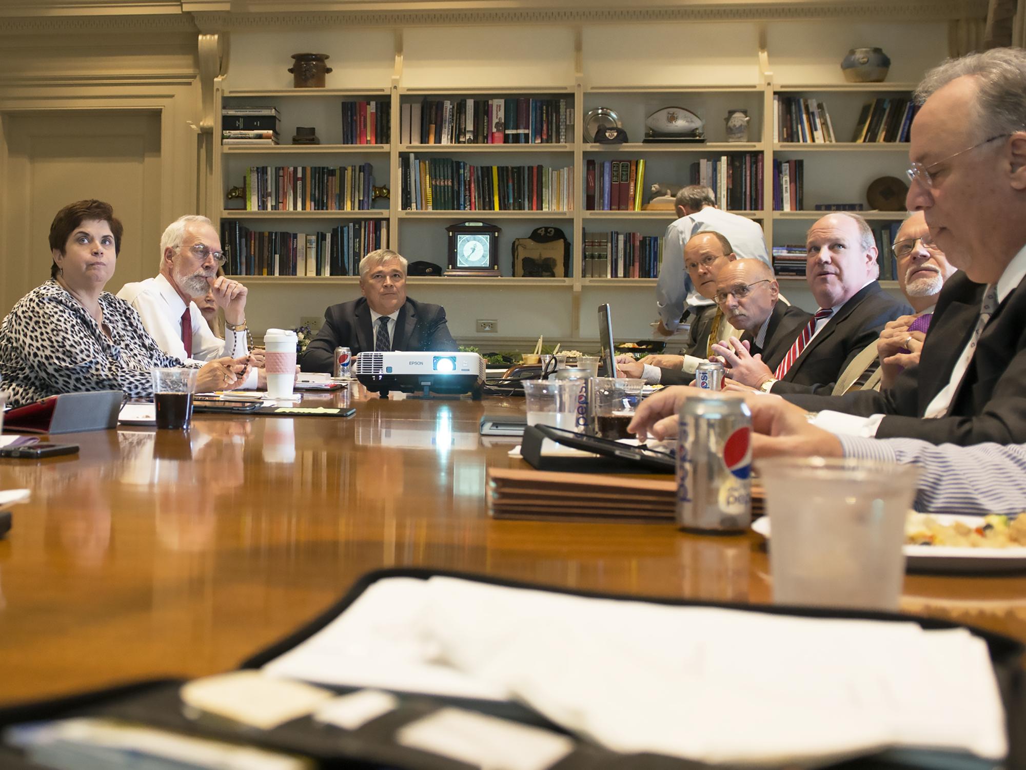 Eric Barron's first Presidents Council meeting