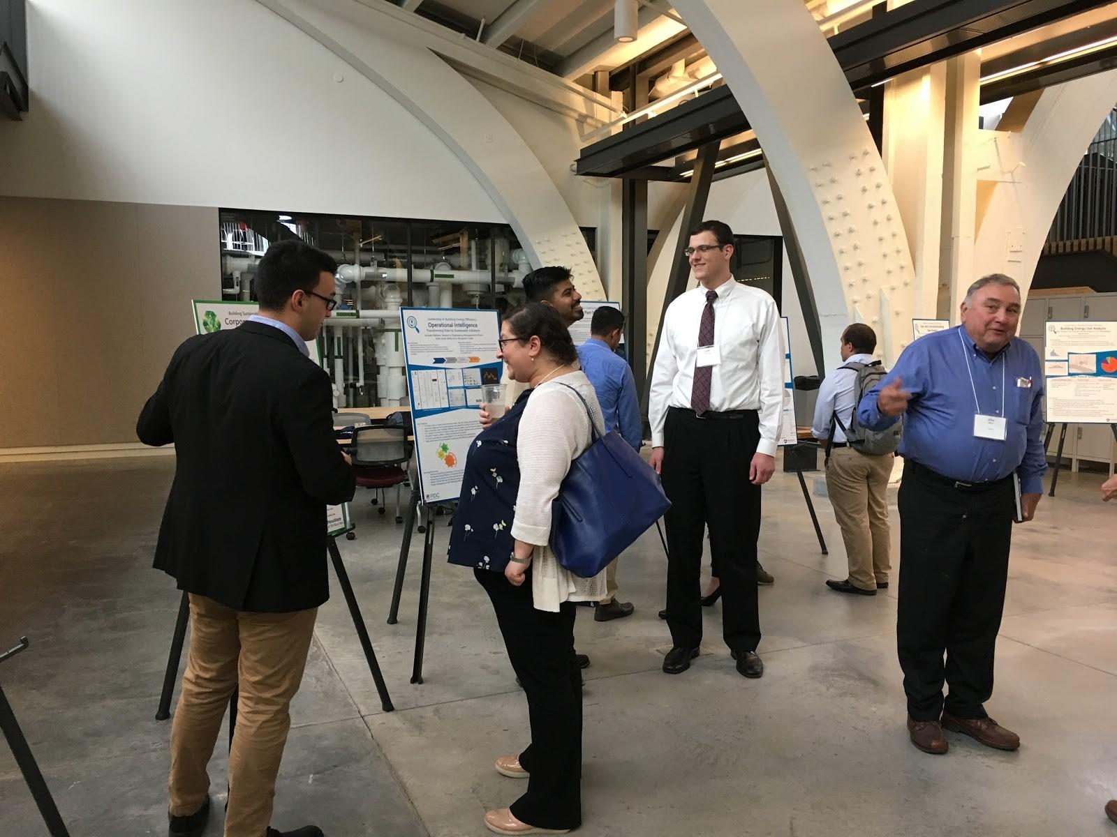 Energy Innovation Leadership Experience students presented their experiences during a poster