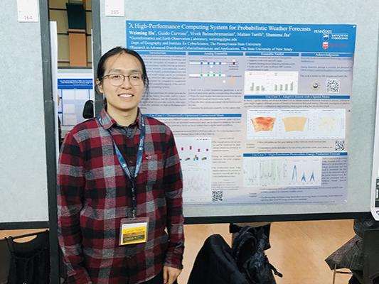 Weiming Hu, a third-year doctoral student at Penn State. 