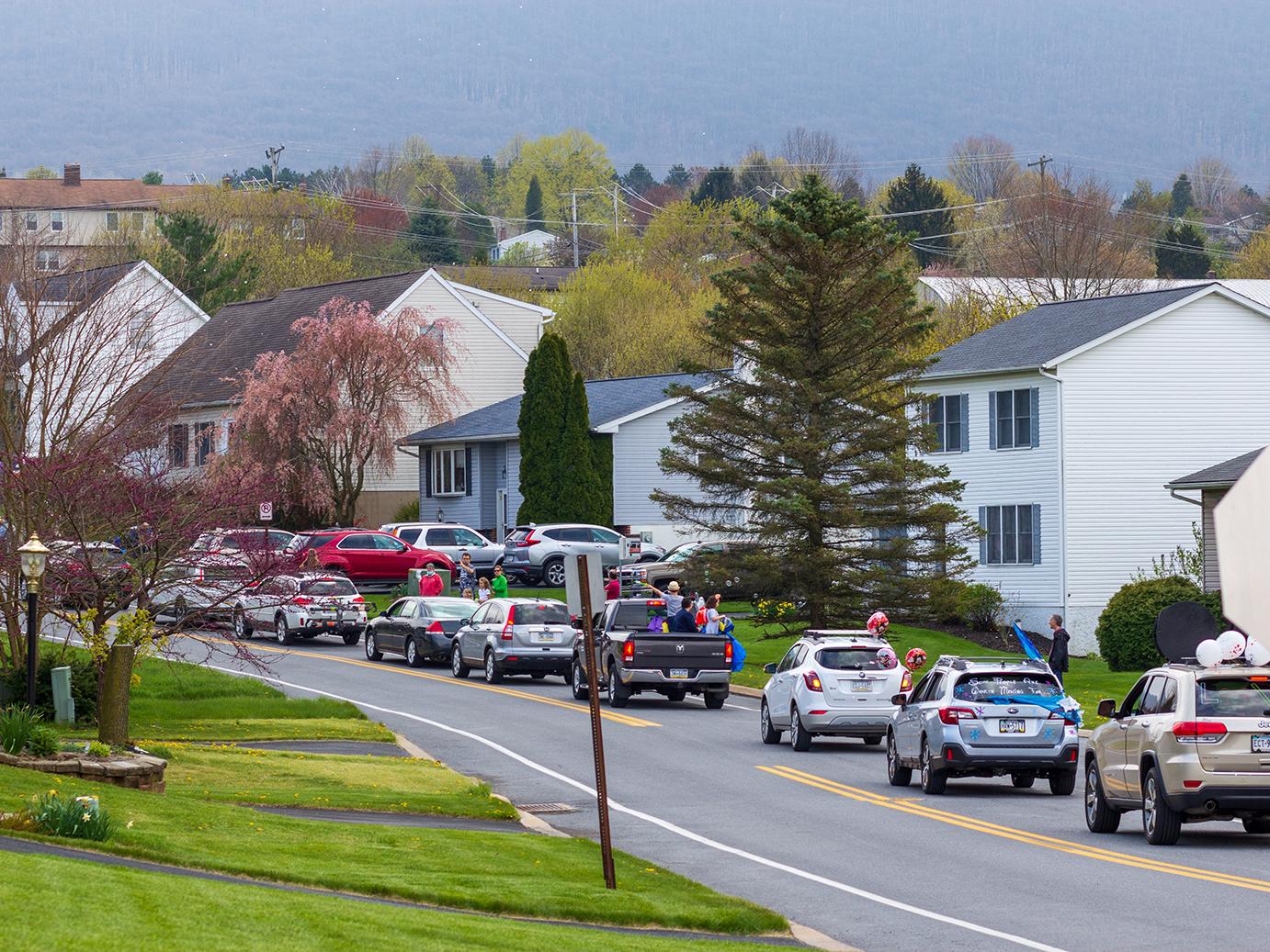 Gerald Street in State College during Lori Ebert-Tyworth parade