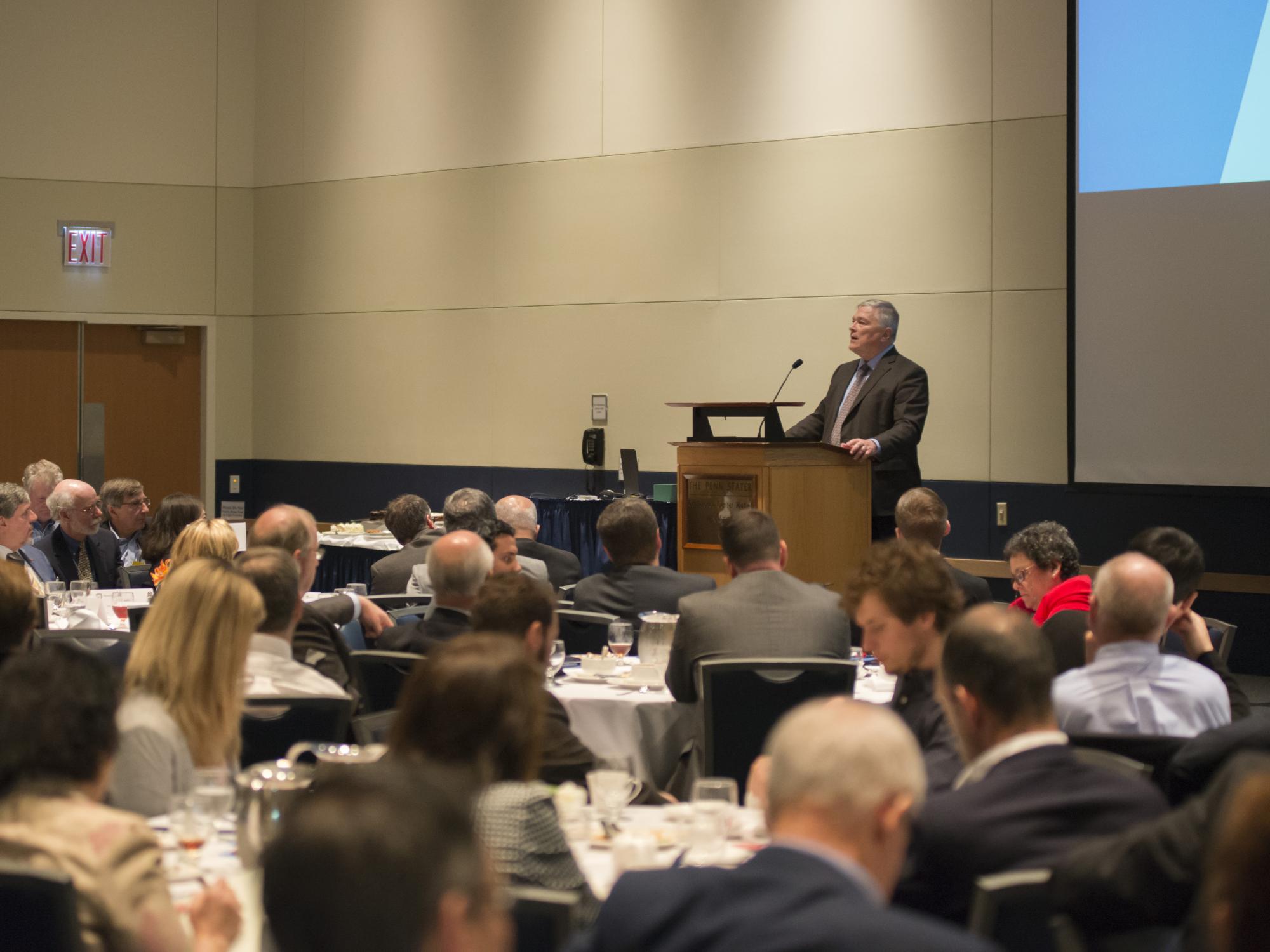 President Barron addresses Penn State Energy Days attendees