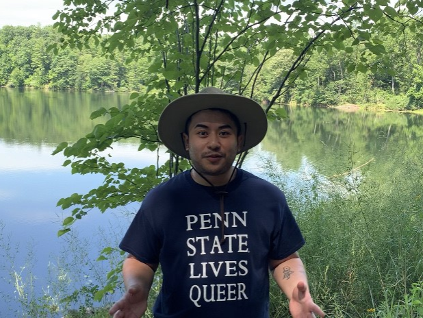 CSGD program coordinator Eric Duran at Lake Perez