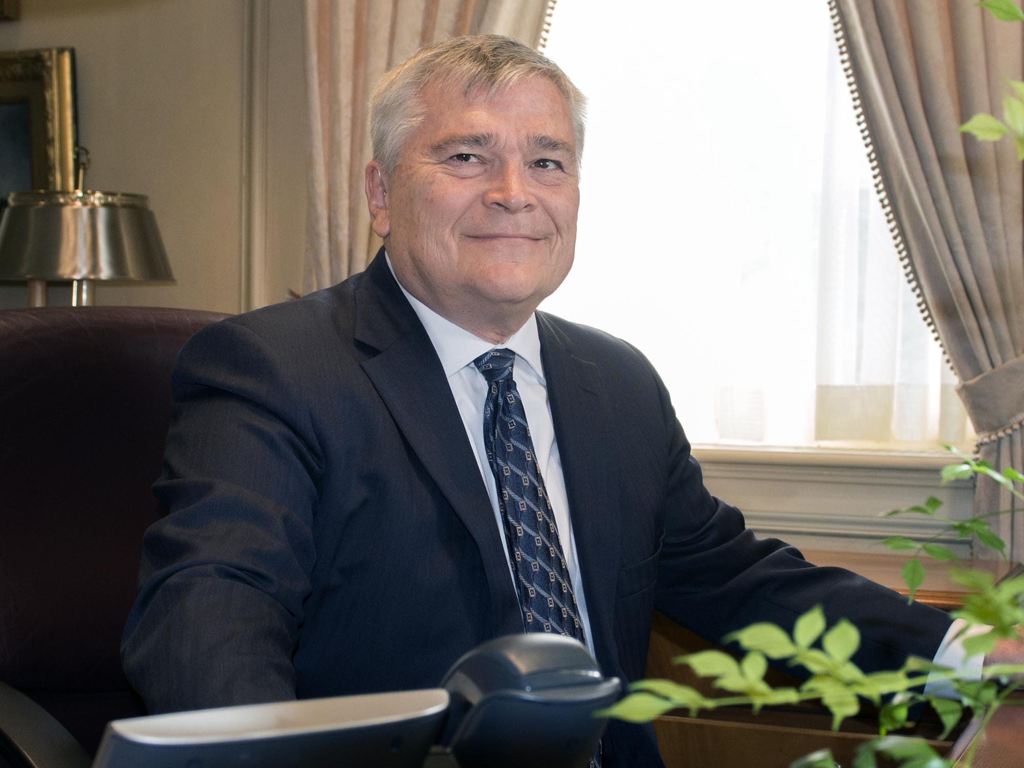 President Barron - environmental portrait