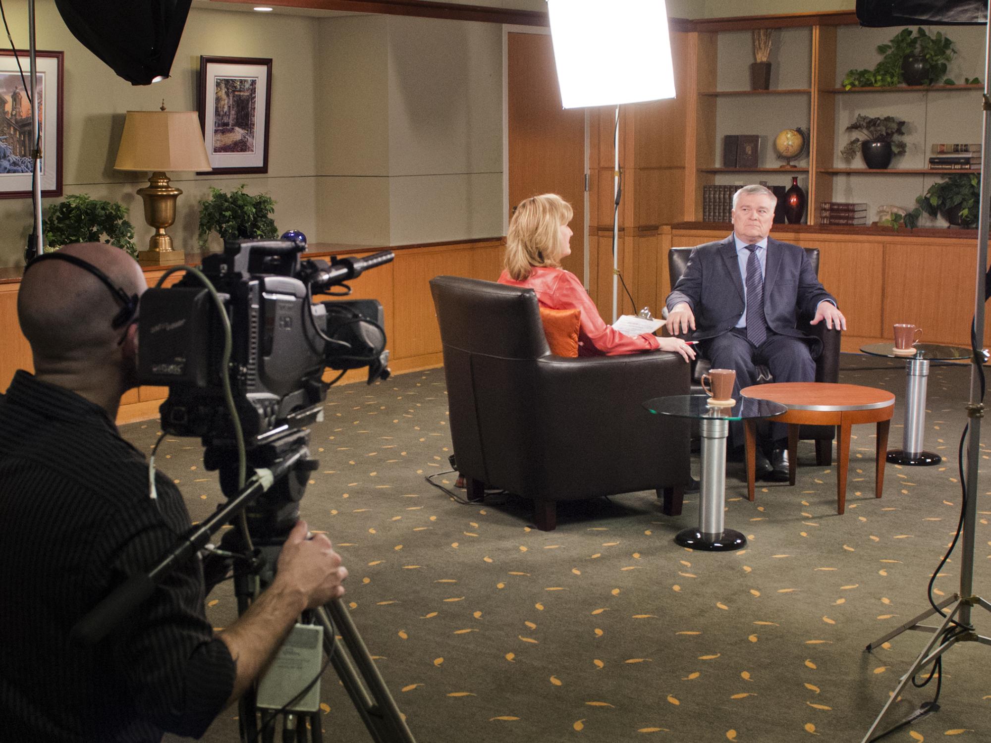 Eric Barron television interview