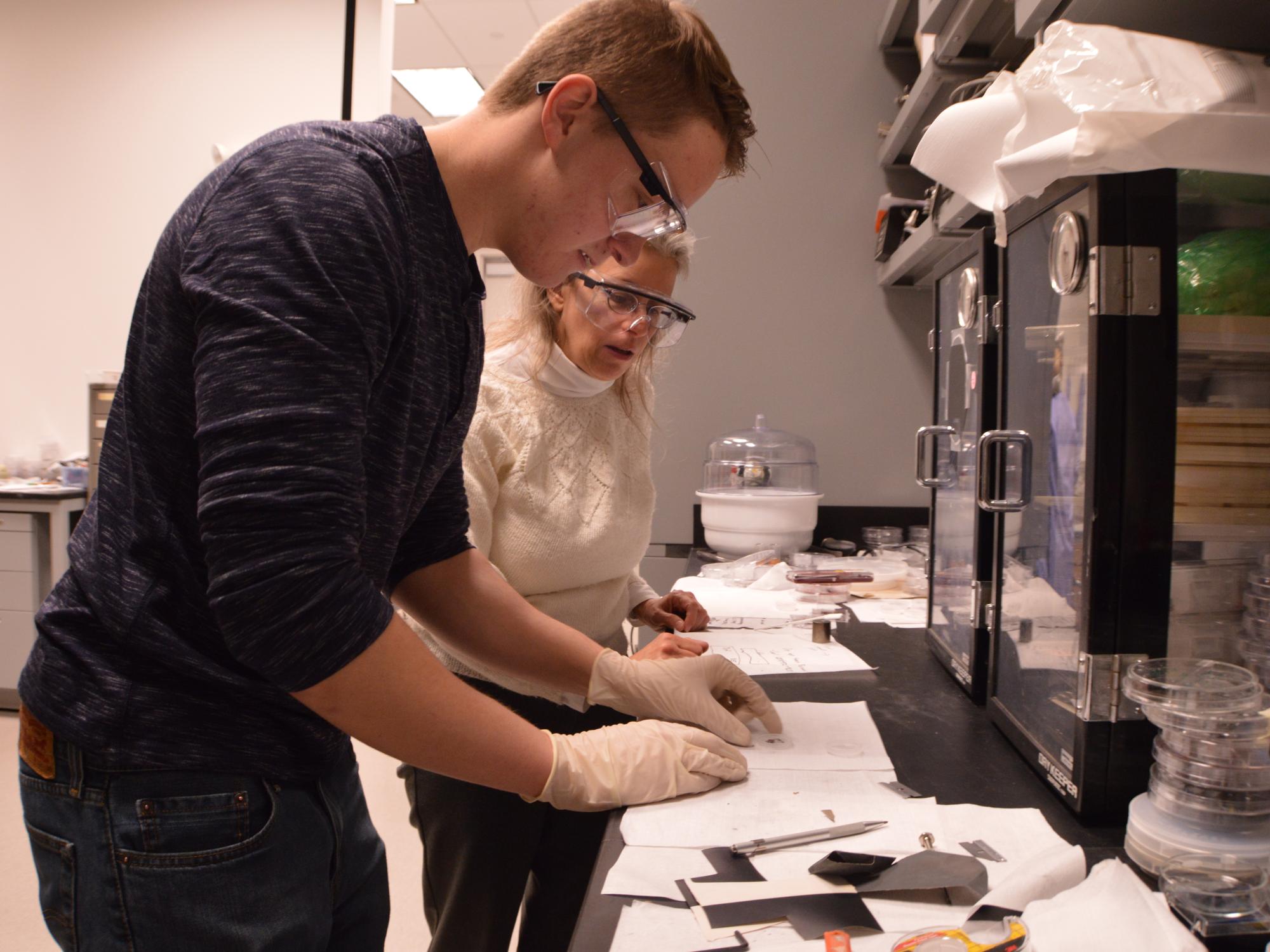 Evan McHale and Susan Trolier-McKinstry complete research at the millennium science complex