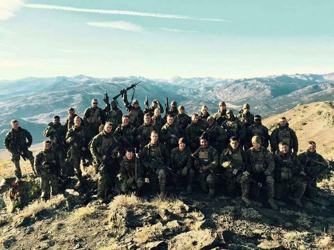 Marines at training center