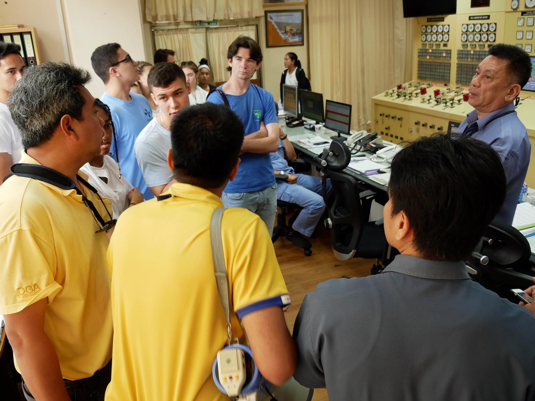 Students toured a hydroelectric power plant
