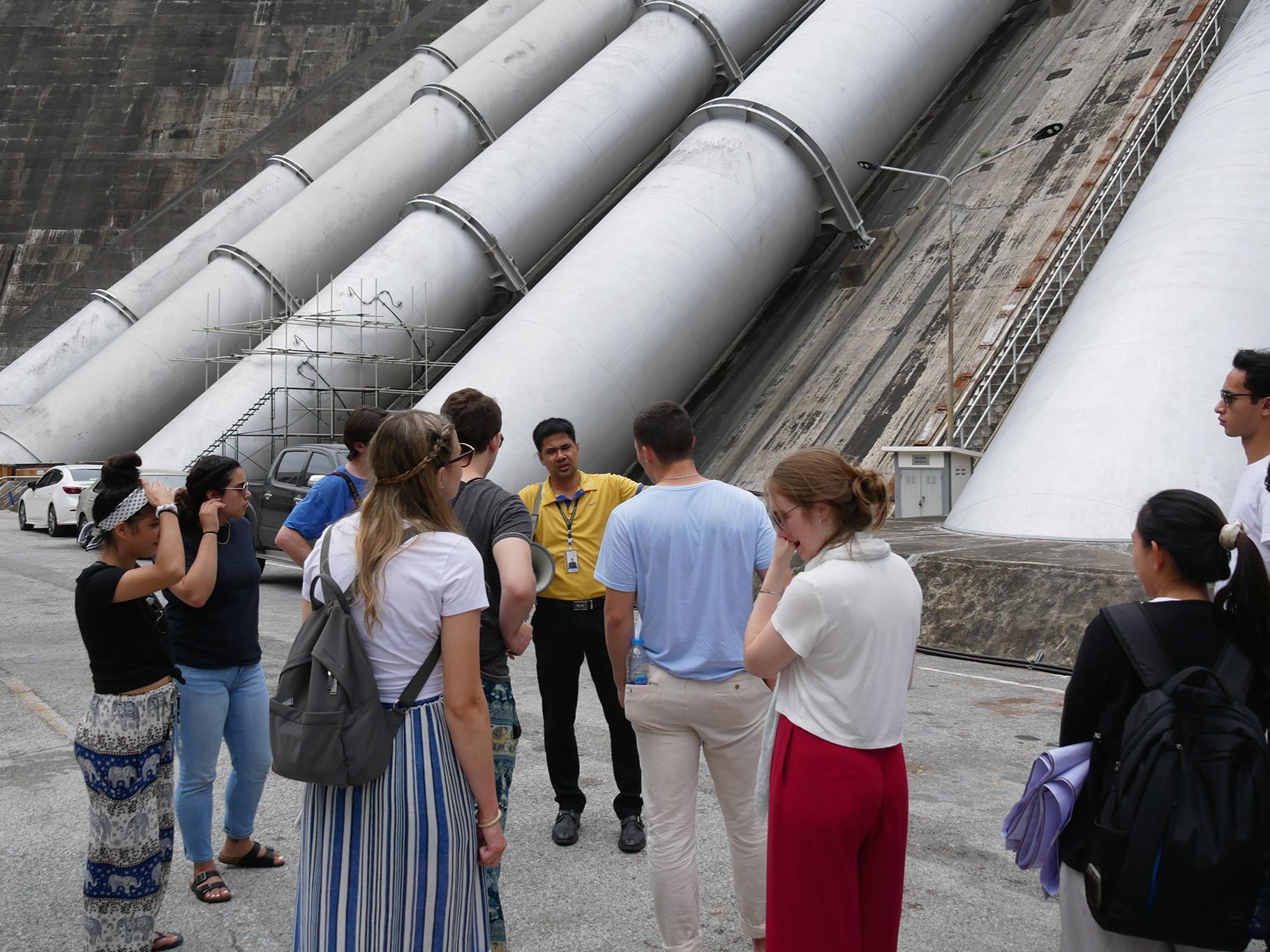 Students toured a hydroelectric power plant and engaged with experts in the field.
