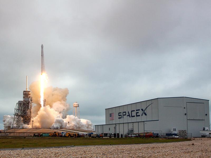 A SpaceX Dragon spacecraft, launched via the Falcon 9 rocket, on Thursday delivered 5,500 pounds of supplies and equipment to the International Space Station four days after launching from the Kennedy Space Center.