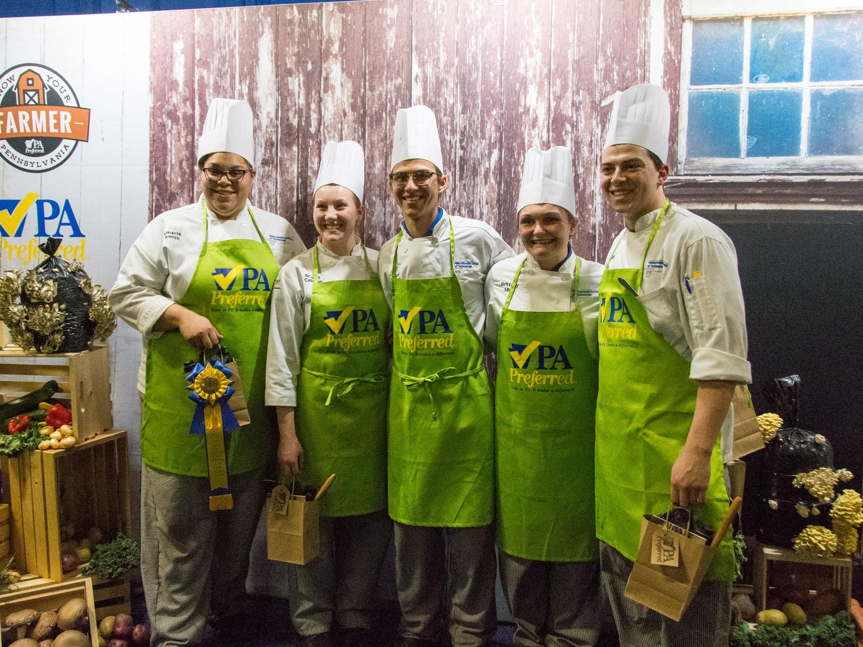 Penn College student chefs at 2018 PA Farm Show