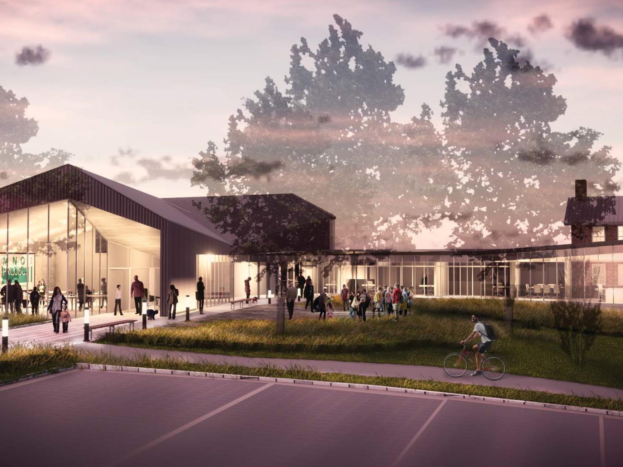 An artist's rendering of the new Federal House complex at Penn State Behrend