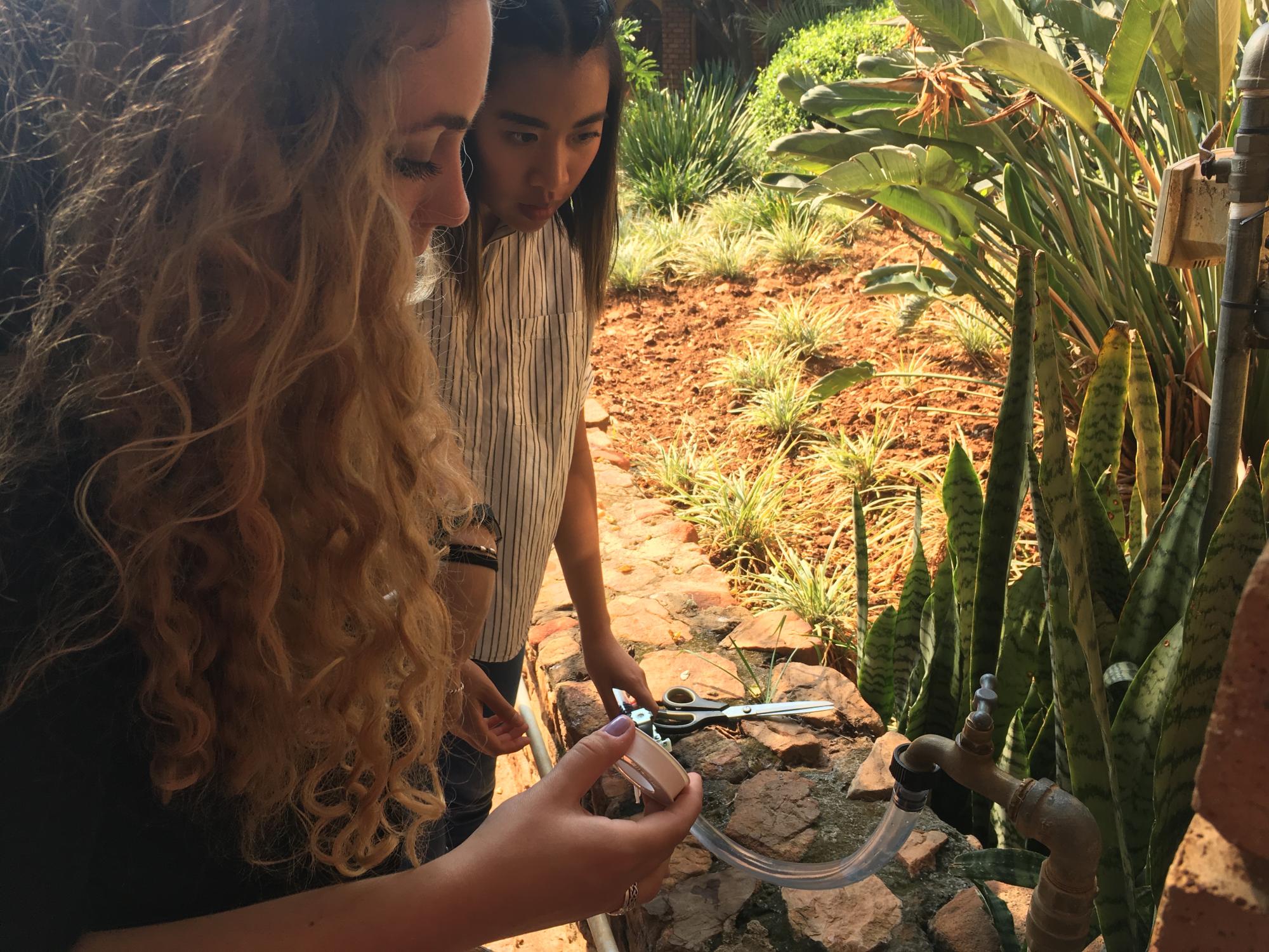 Engineering Leadership Development students work on irrigation system in South Africa