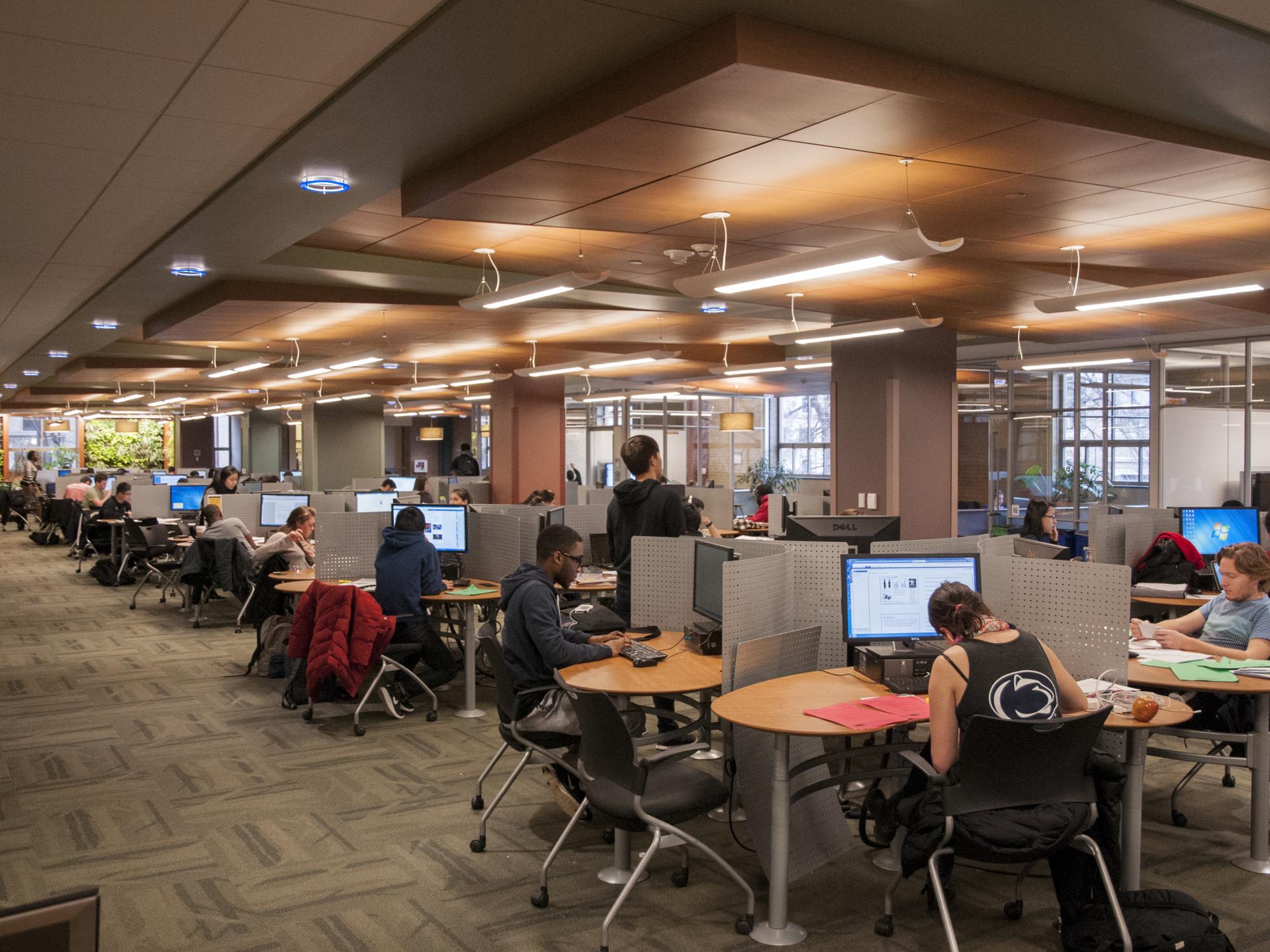 Fall 2014 finals week in the Knowledge Commons