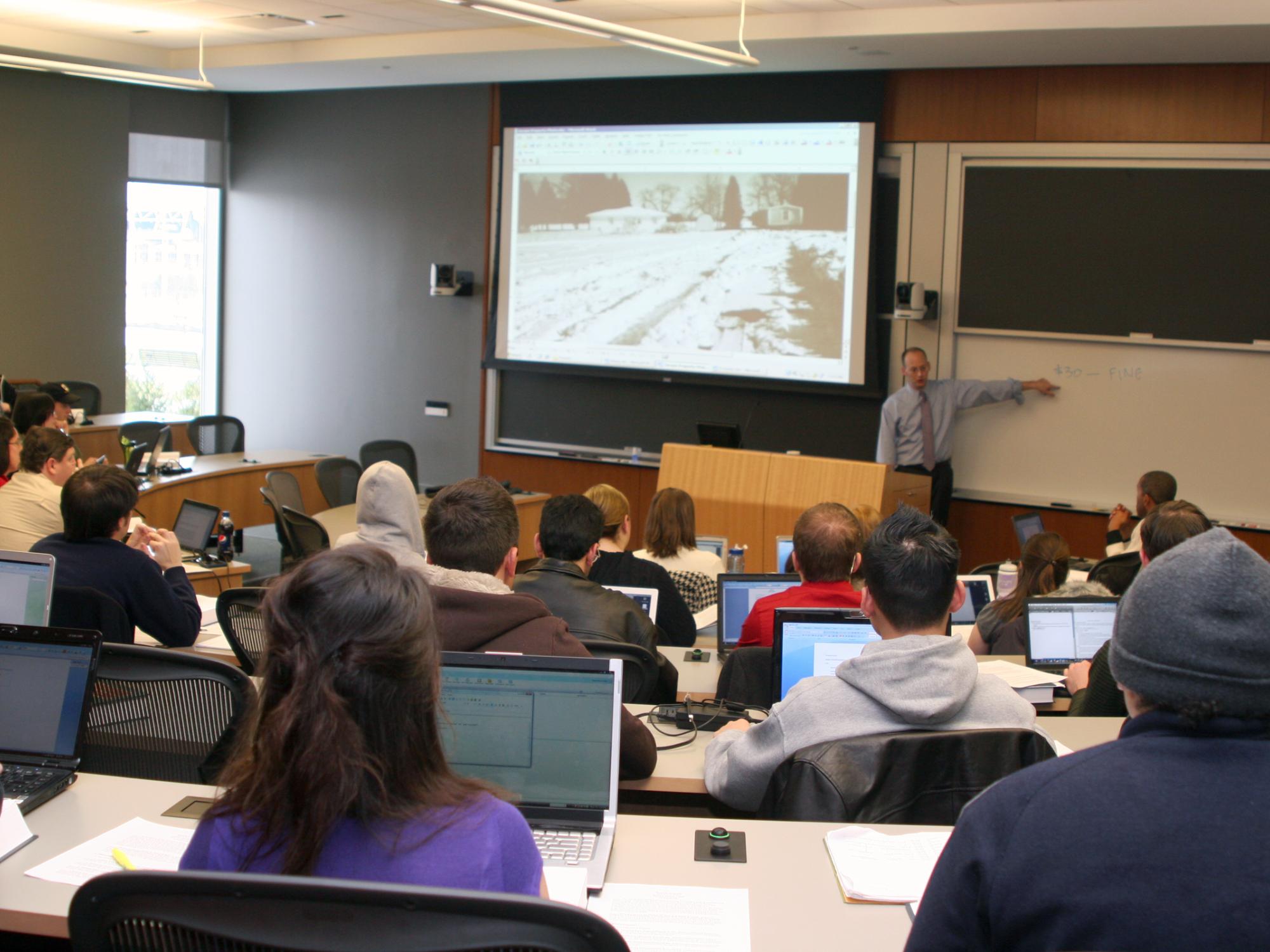 First Day of Classes in the Lewis Katz Building
