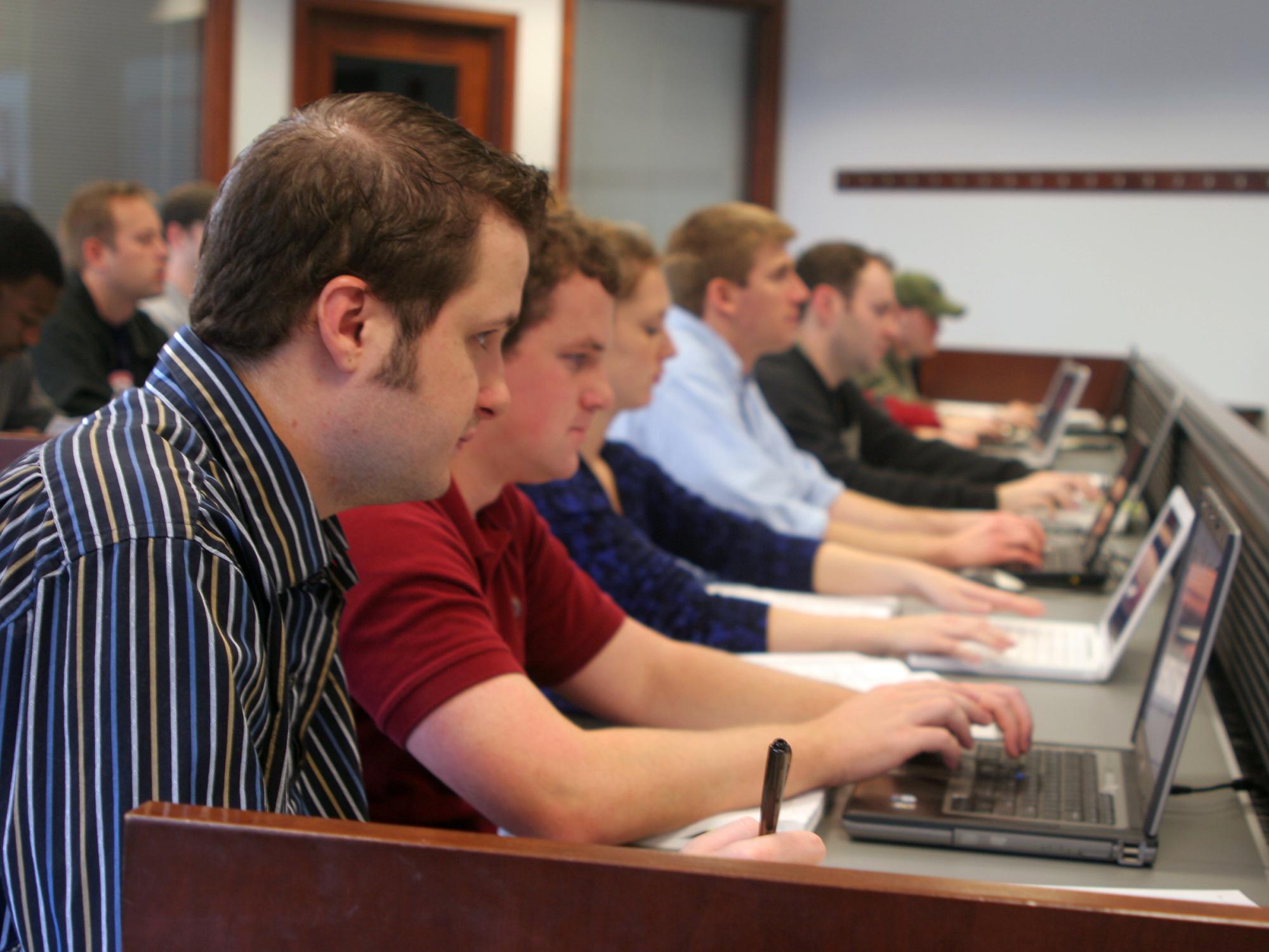 Penn State Law students in Ford Building classroom