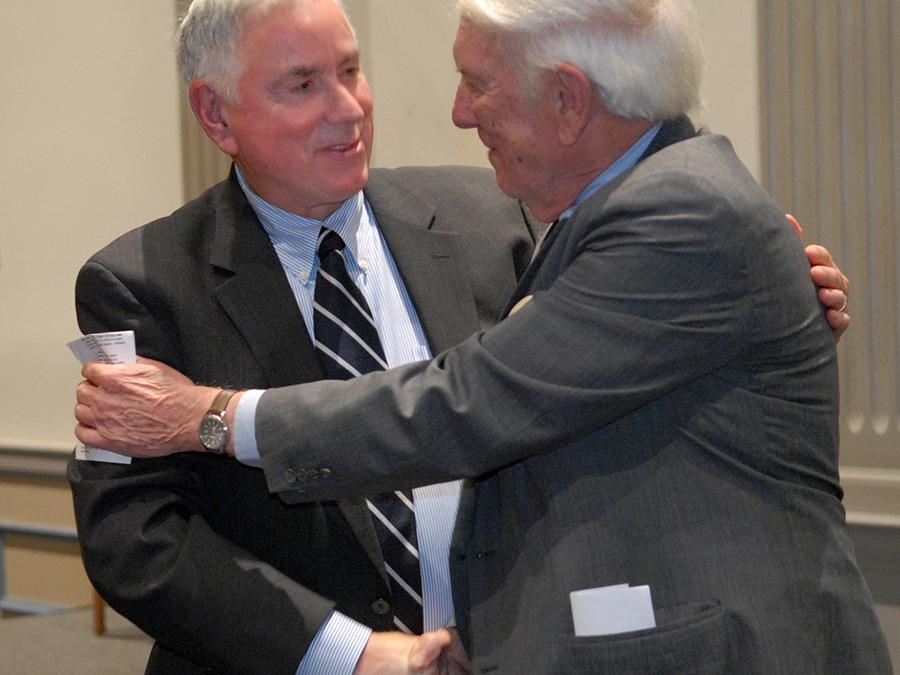 Larry Foster with Gene Foreman