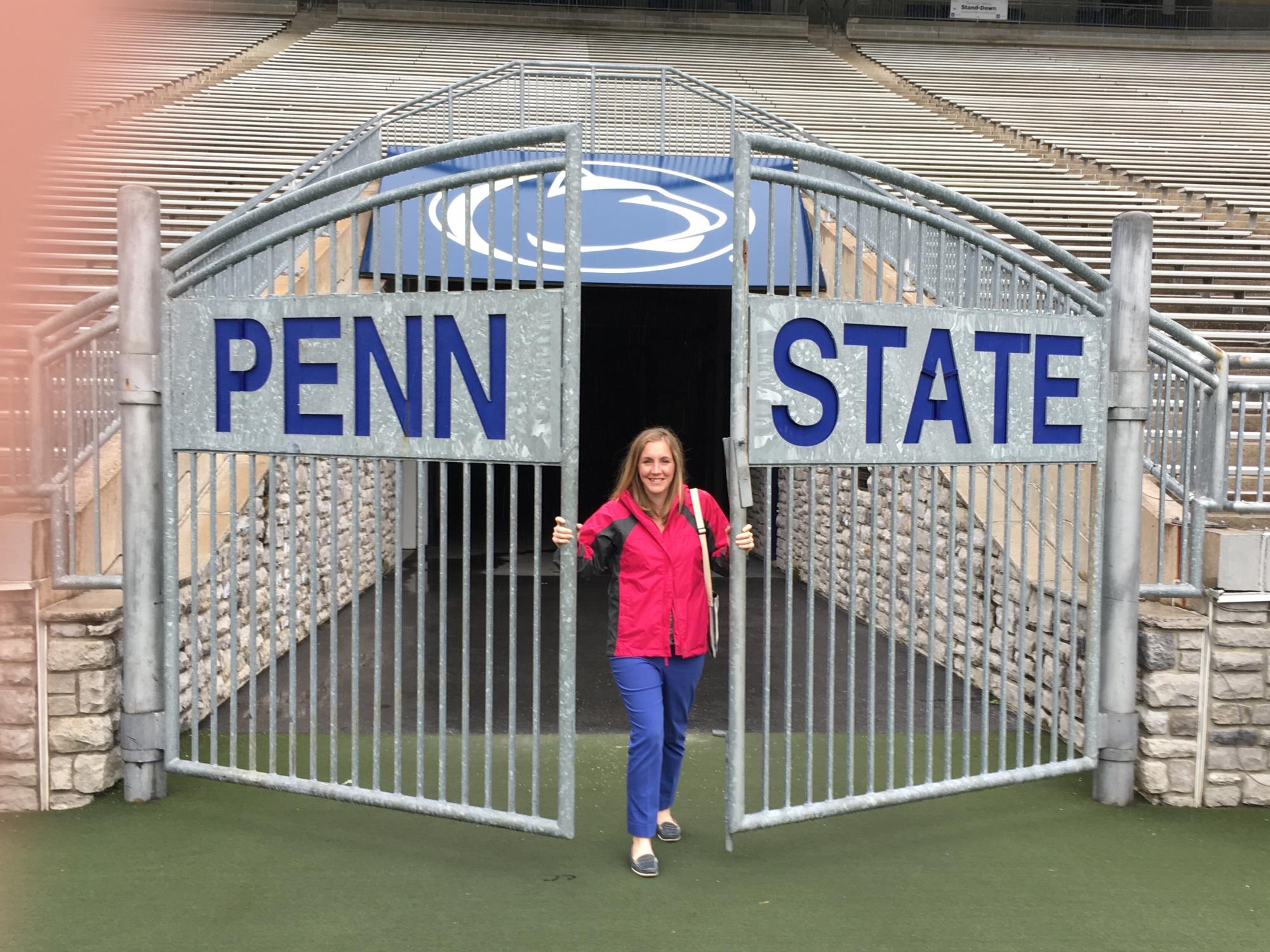 Nicole Cingolani on the Beaver Stadium tour